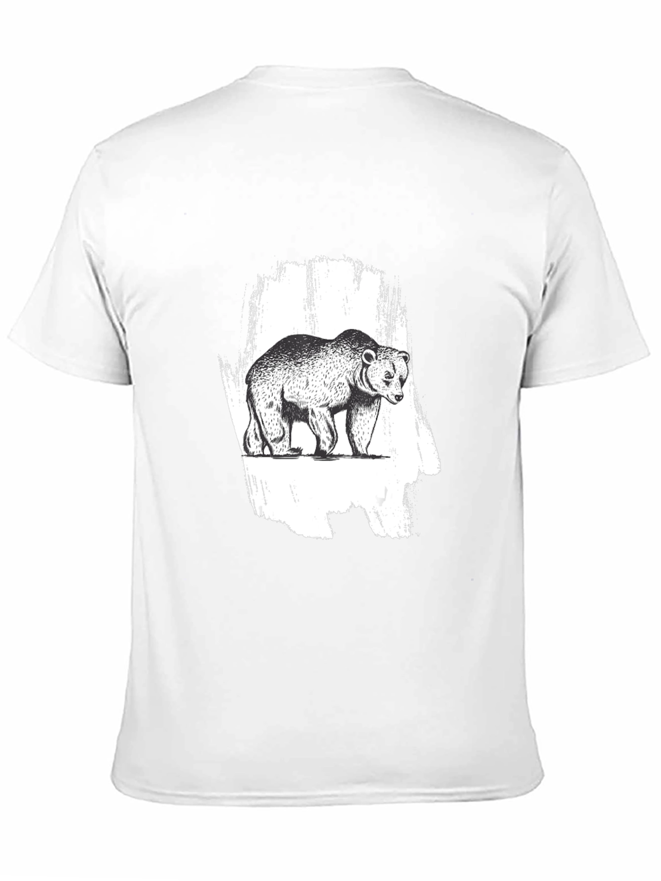 Bear Graphic Black T-Shirt - Nature Inspired Tee