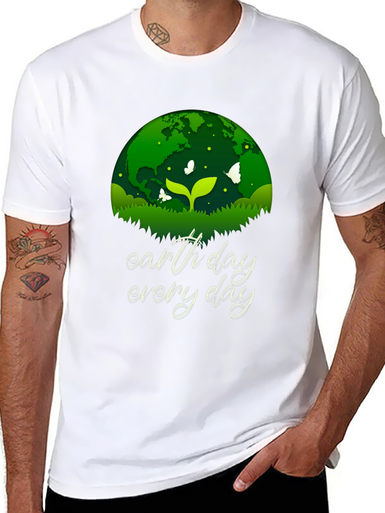Earth Day Every Day T-Shirt - Eco-Friendly Design