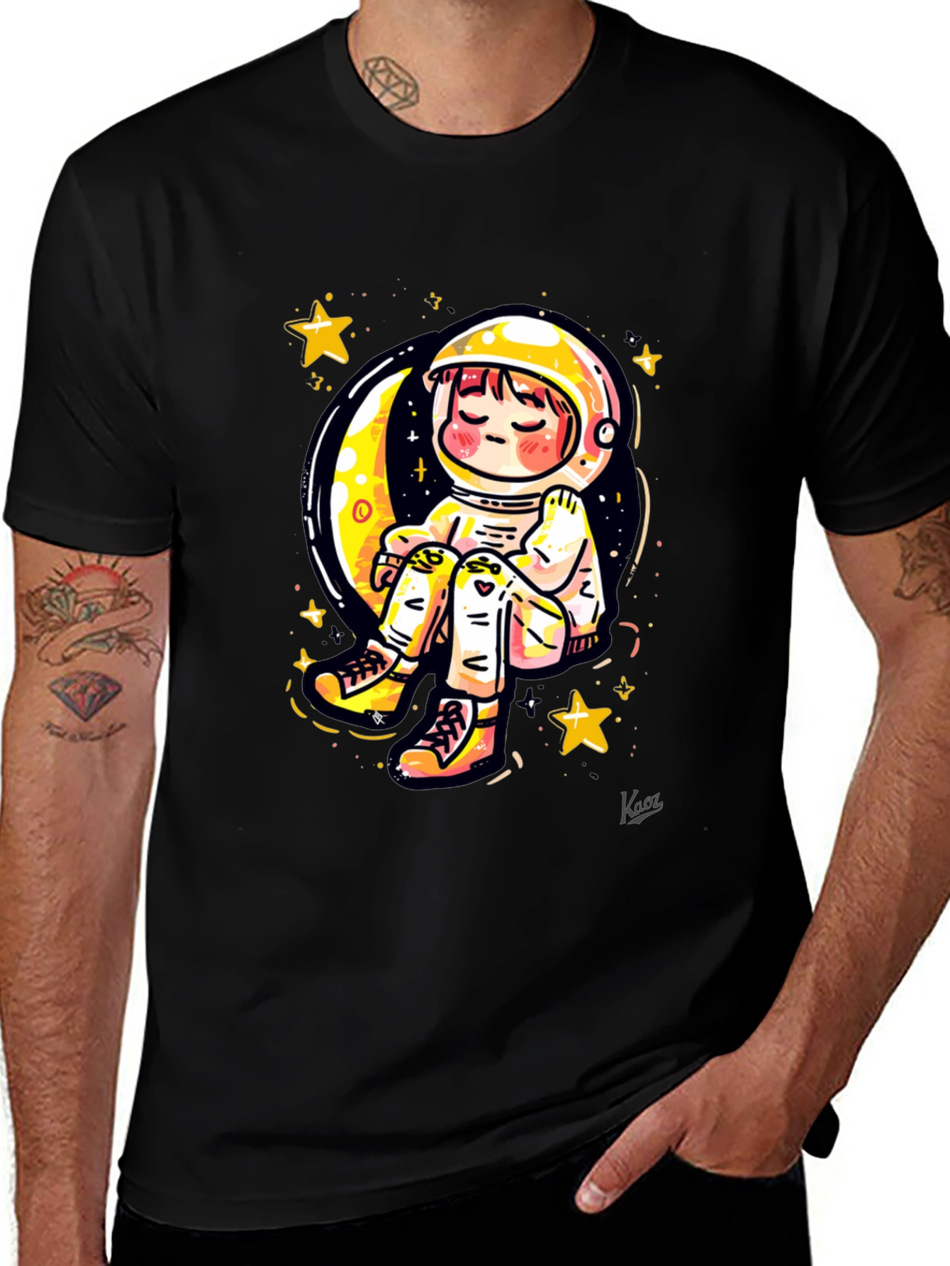Astronaut Moon Dreamer Graphic T-Shirt