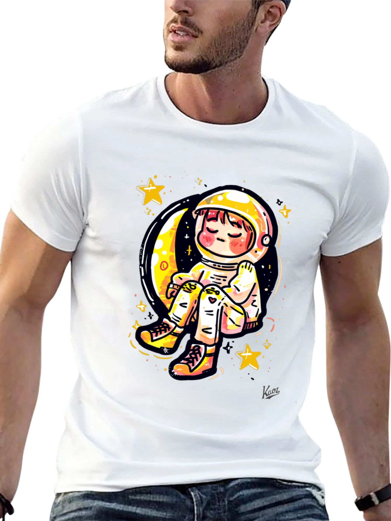 Astronaut Moon Dreamer Graphic T-Shirt