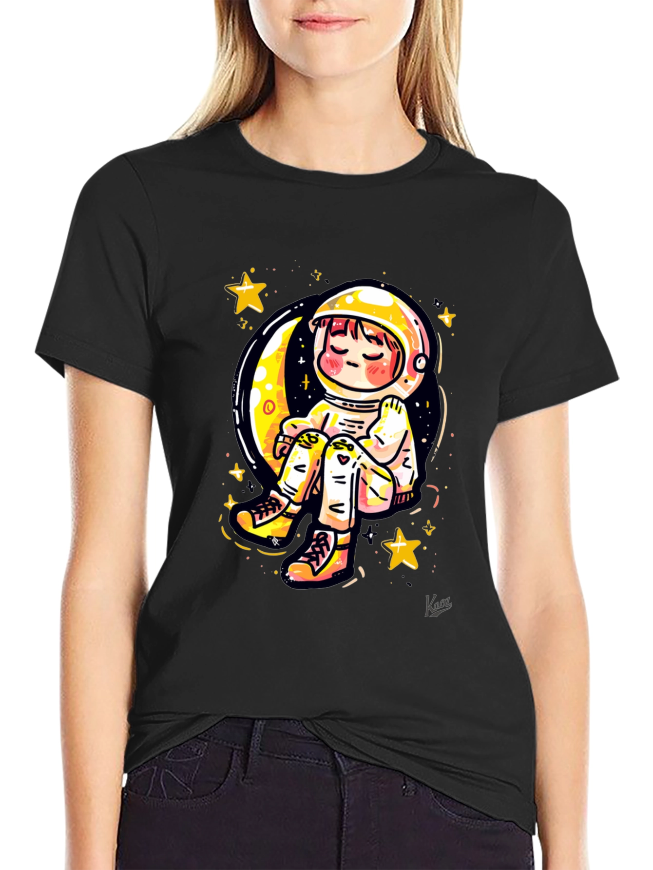 Astronaut Moon Dreamer Graphic T-Shirt