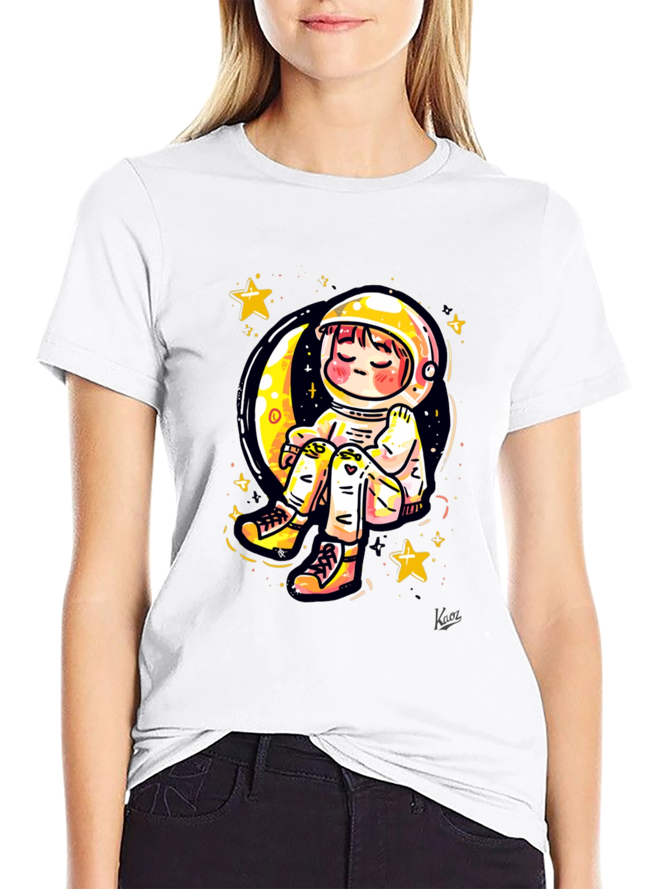 Astronaut Moon Dreamer Graphic T-Shirt