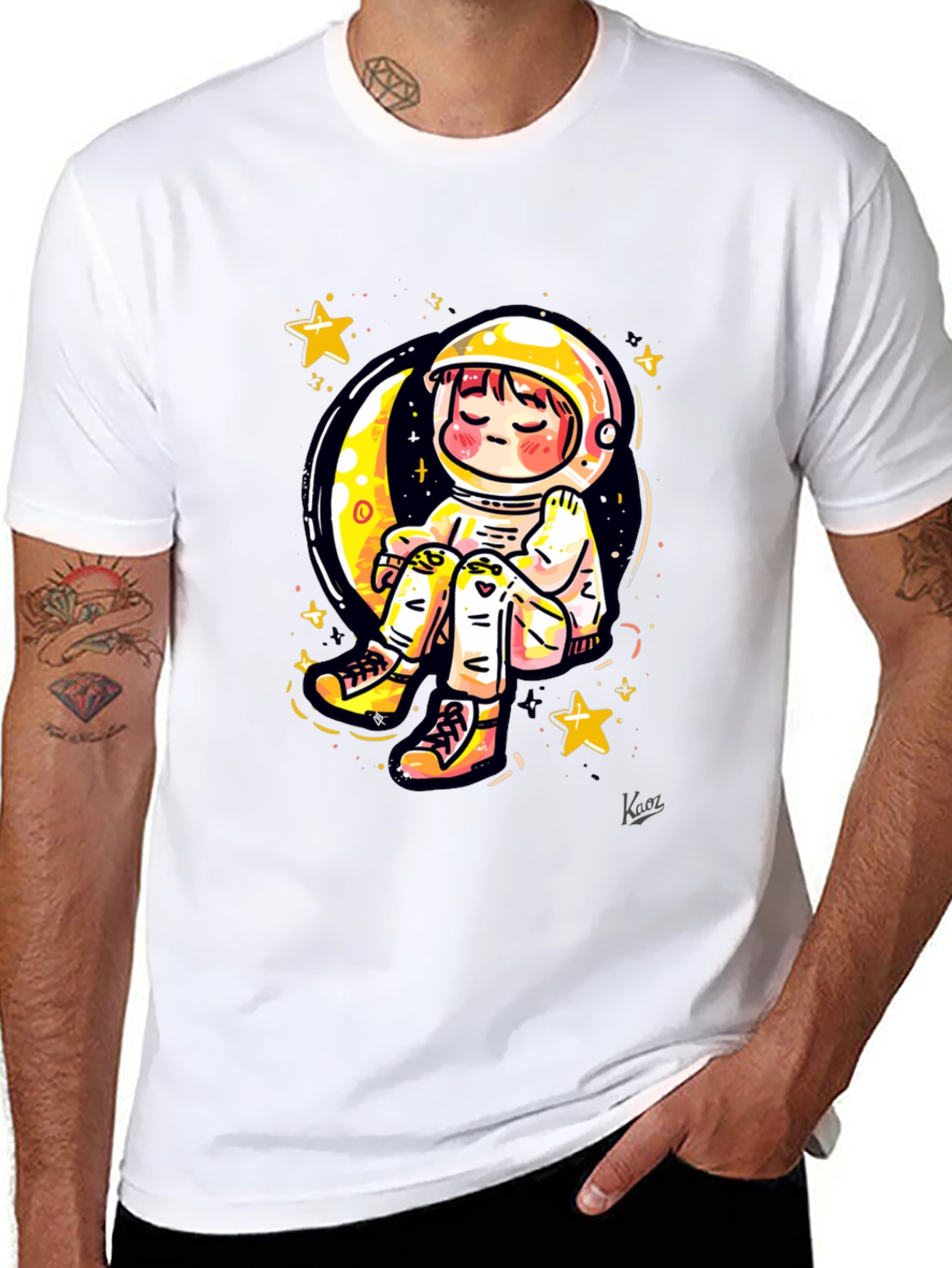 Astronaut Moon Dreamer Graphic T-Shirt
