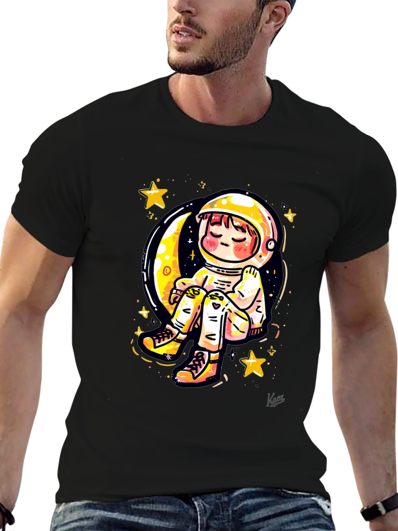 Astronaut Moon Dreamer Graphic T-Shirt
