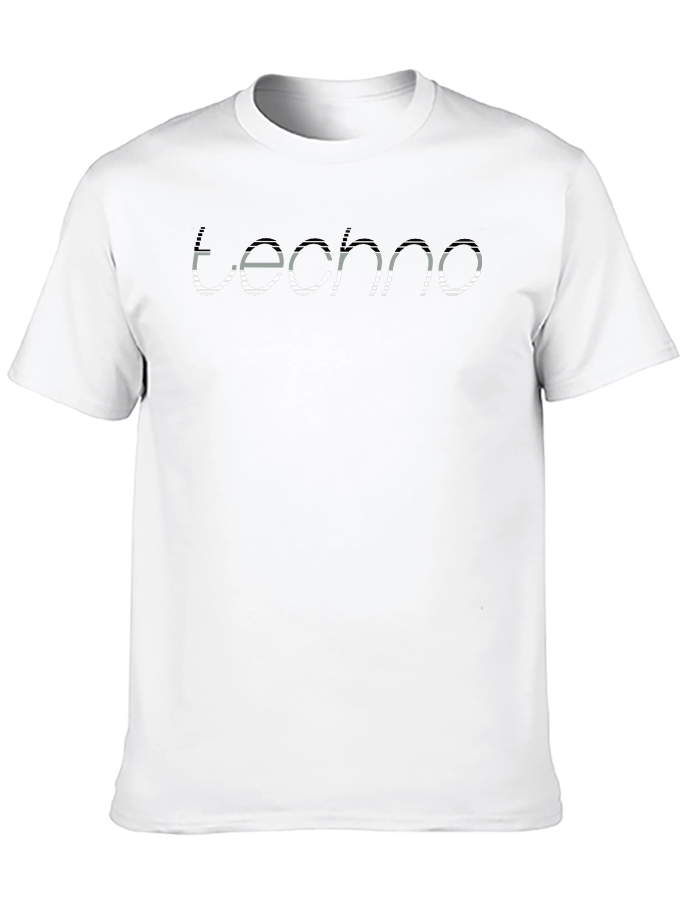 Techno Graphic Tee - Minimalist Music T-Shirt