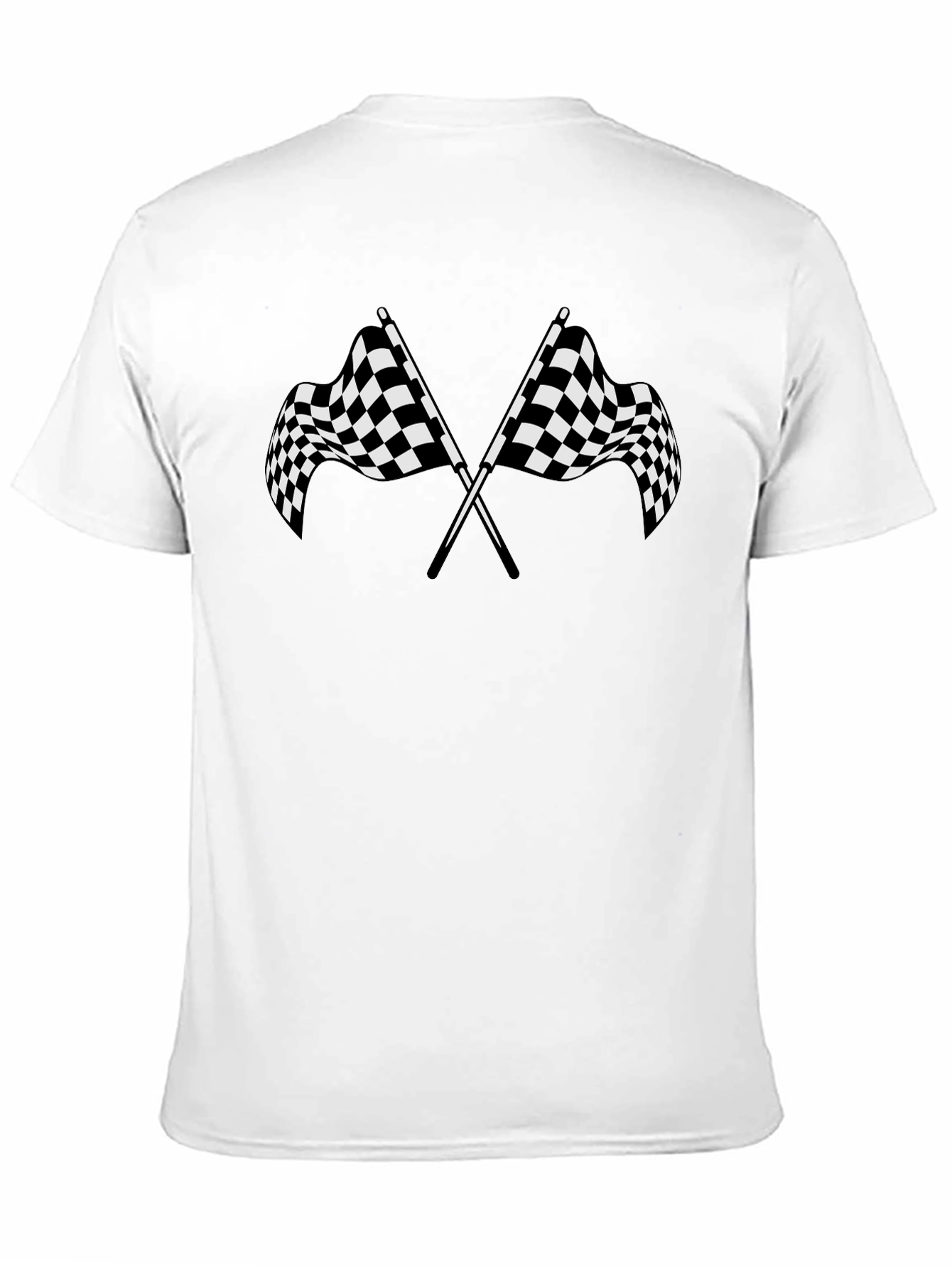 Checkered Flag Graphic Tee - Racing Fan T-Shirt