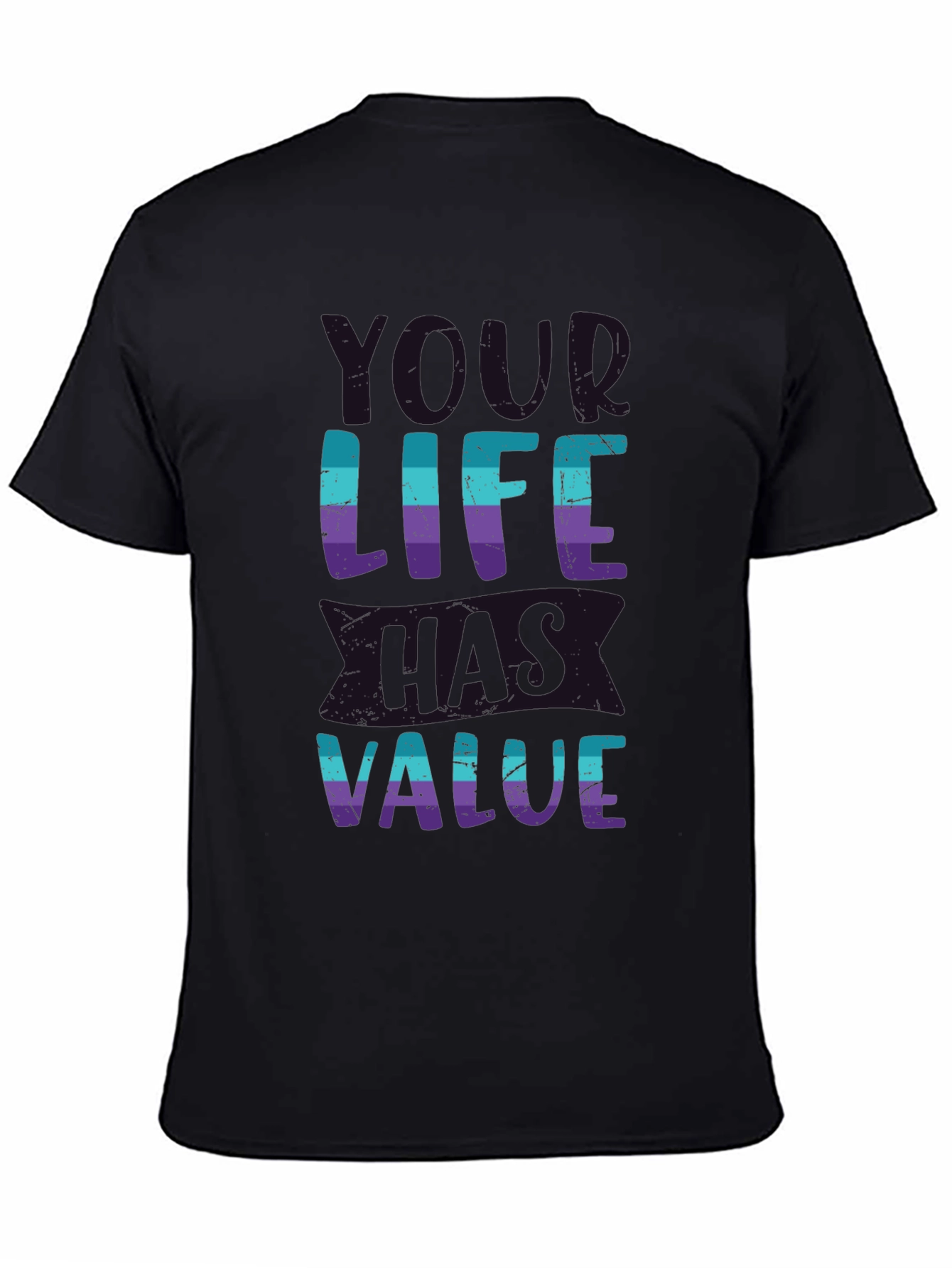 Value Your Life Graphic Tee - Soft Cotton Blend