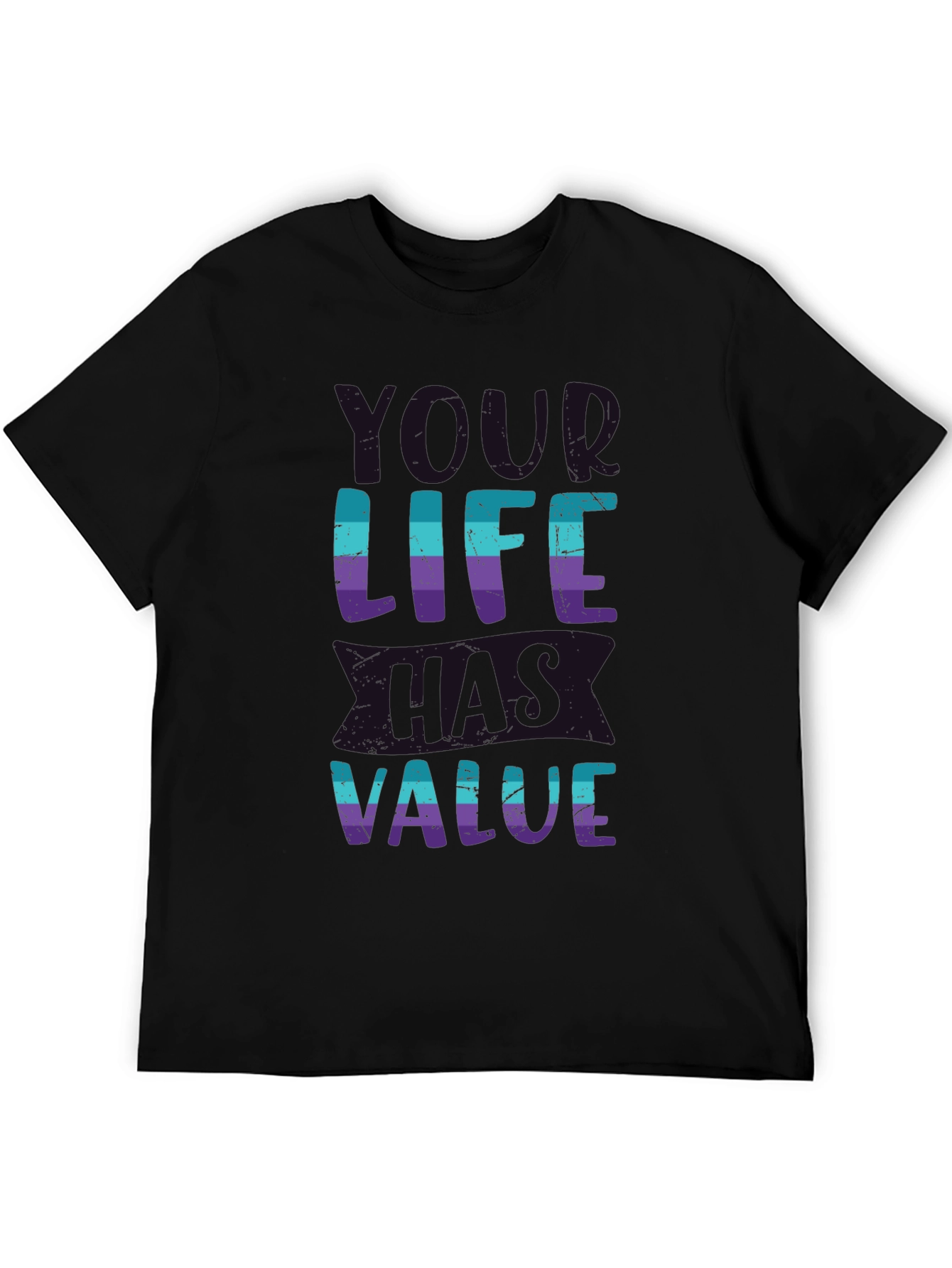 Value Your Life Graphic Tee - Soft Cotton Blend