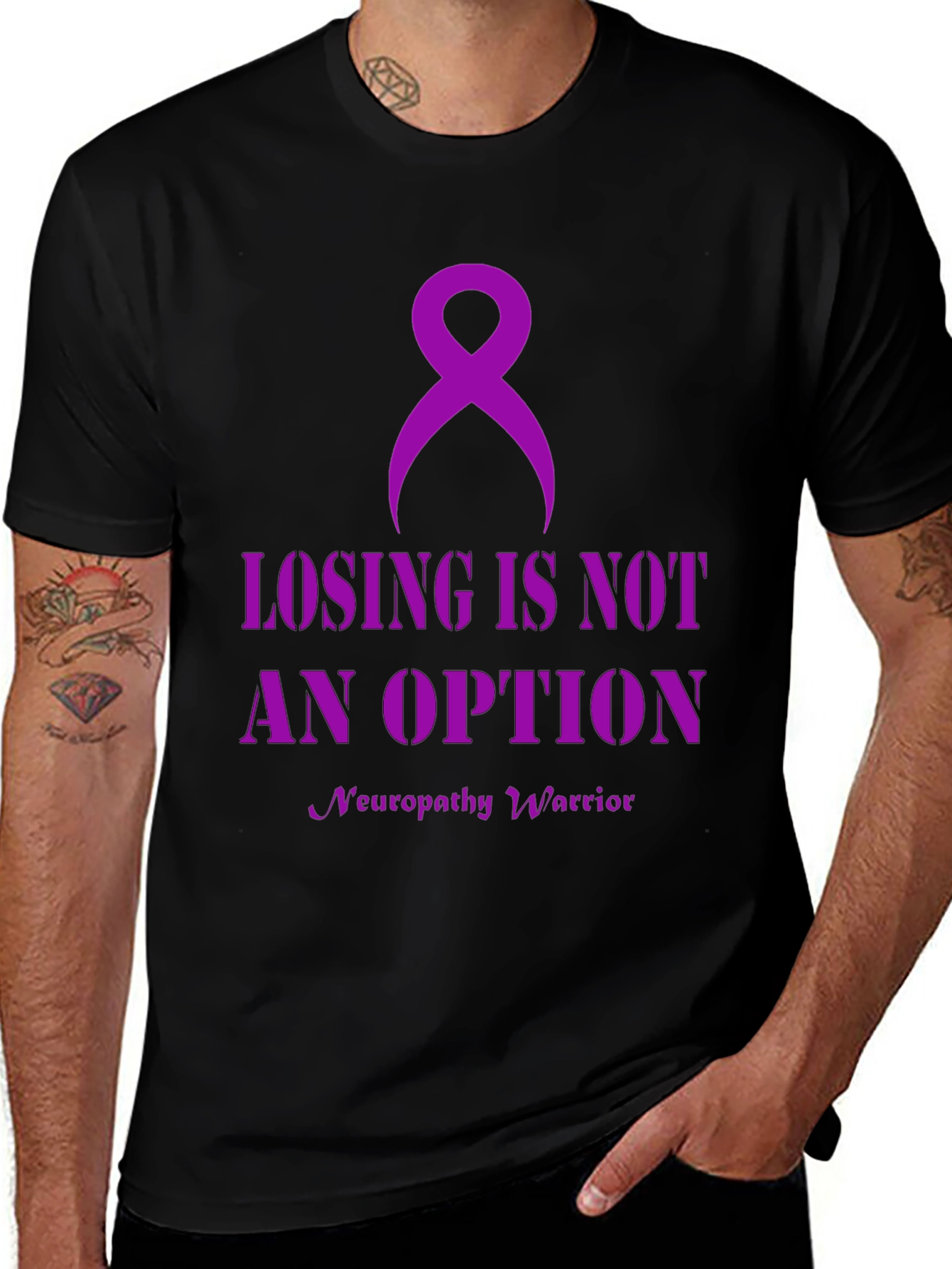 Neuropathy Warrior T-Shirt: Losing is Not An Option