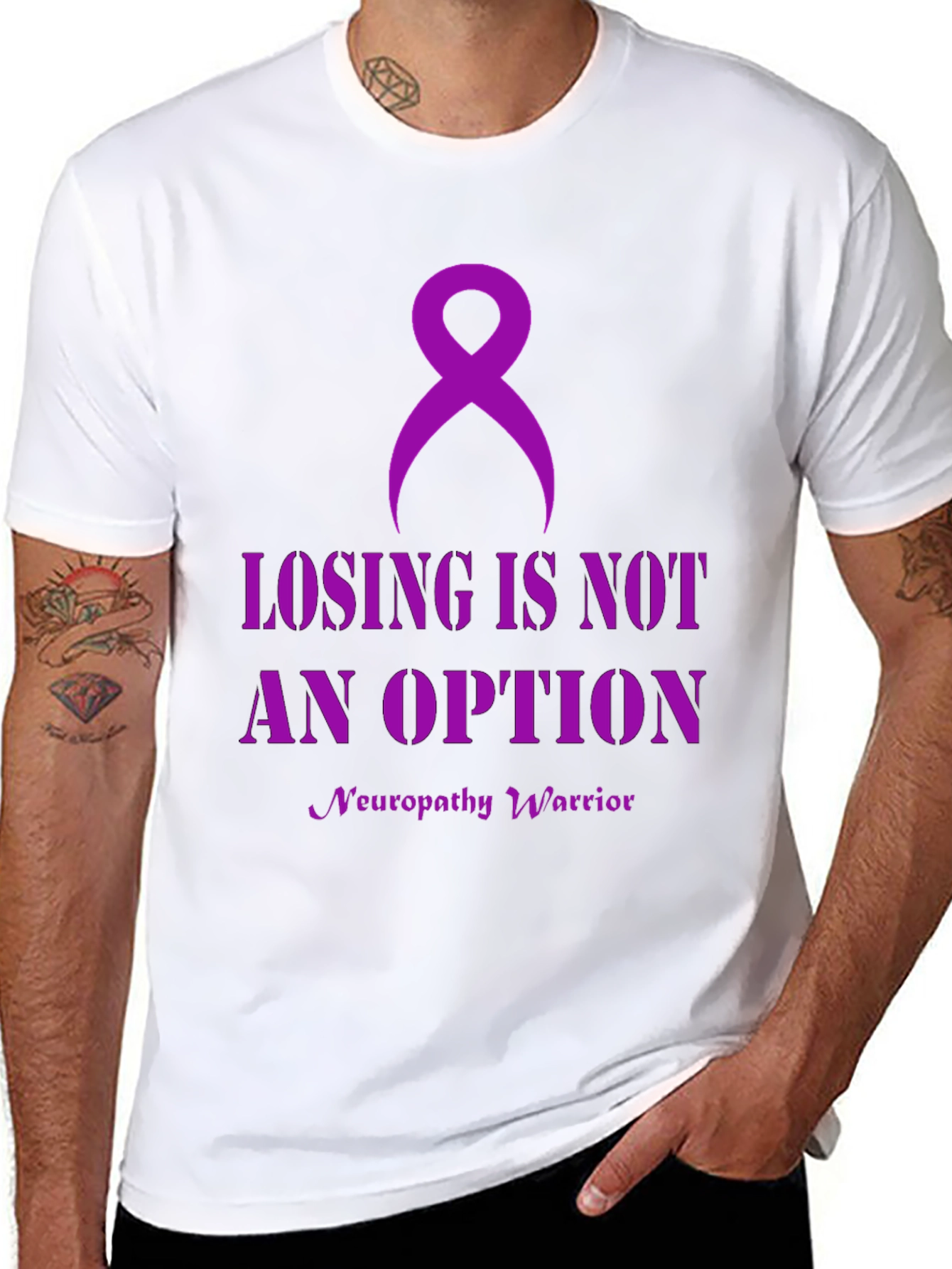 Neuropathy Warrior T-Shirt: Losing is Not An Option
