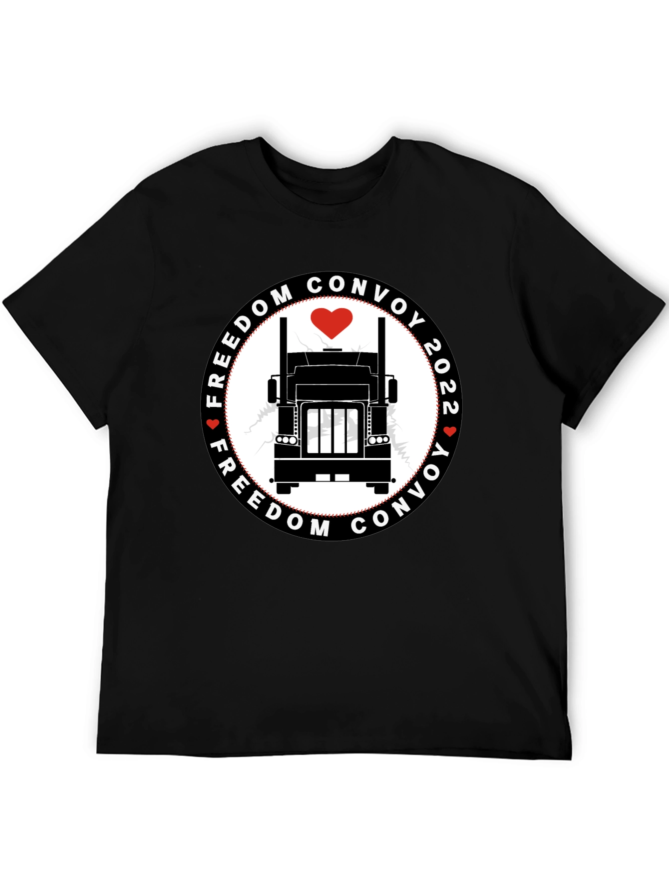 Freedom Convoy 2022 Black T-Shirt