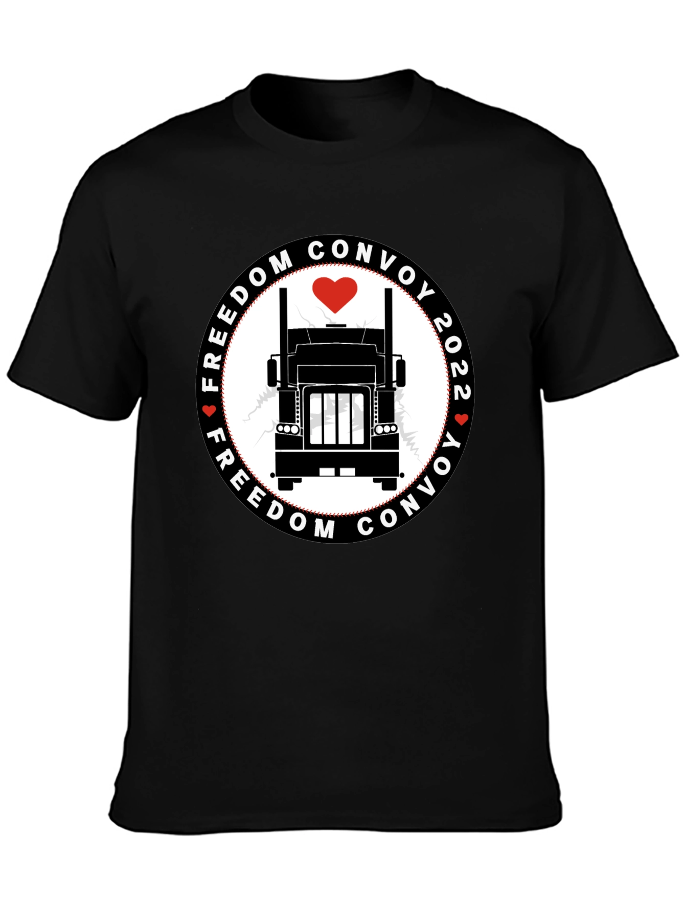 Freedom Convoy 2022 Black T-Shirt