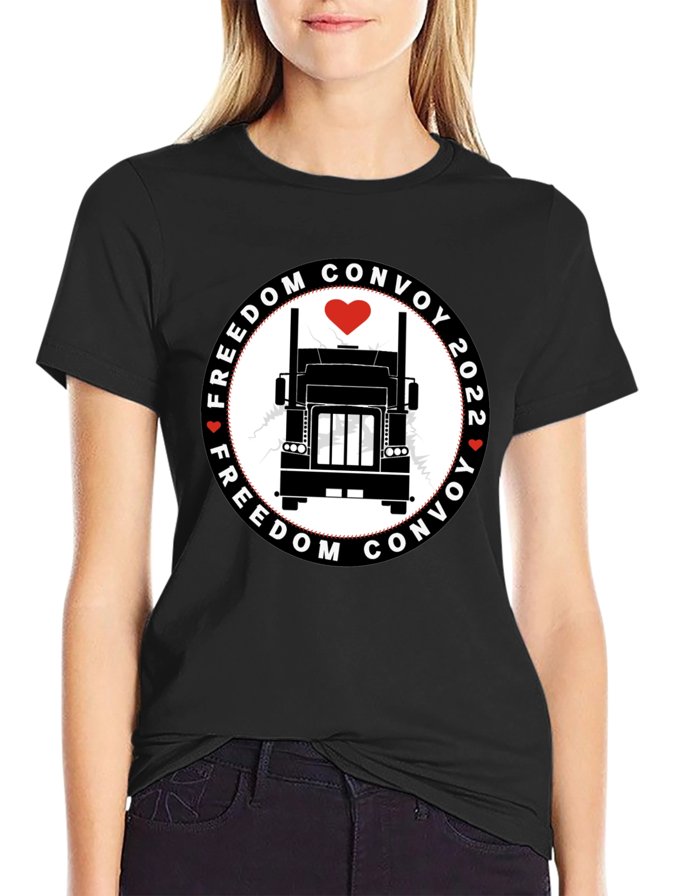 Freedom Convoy 2022 Black T-Shirt