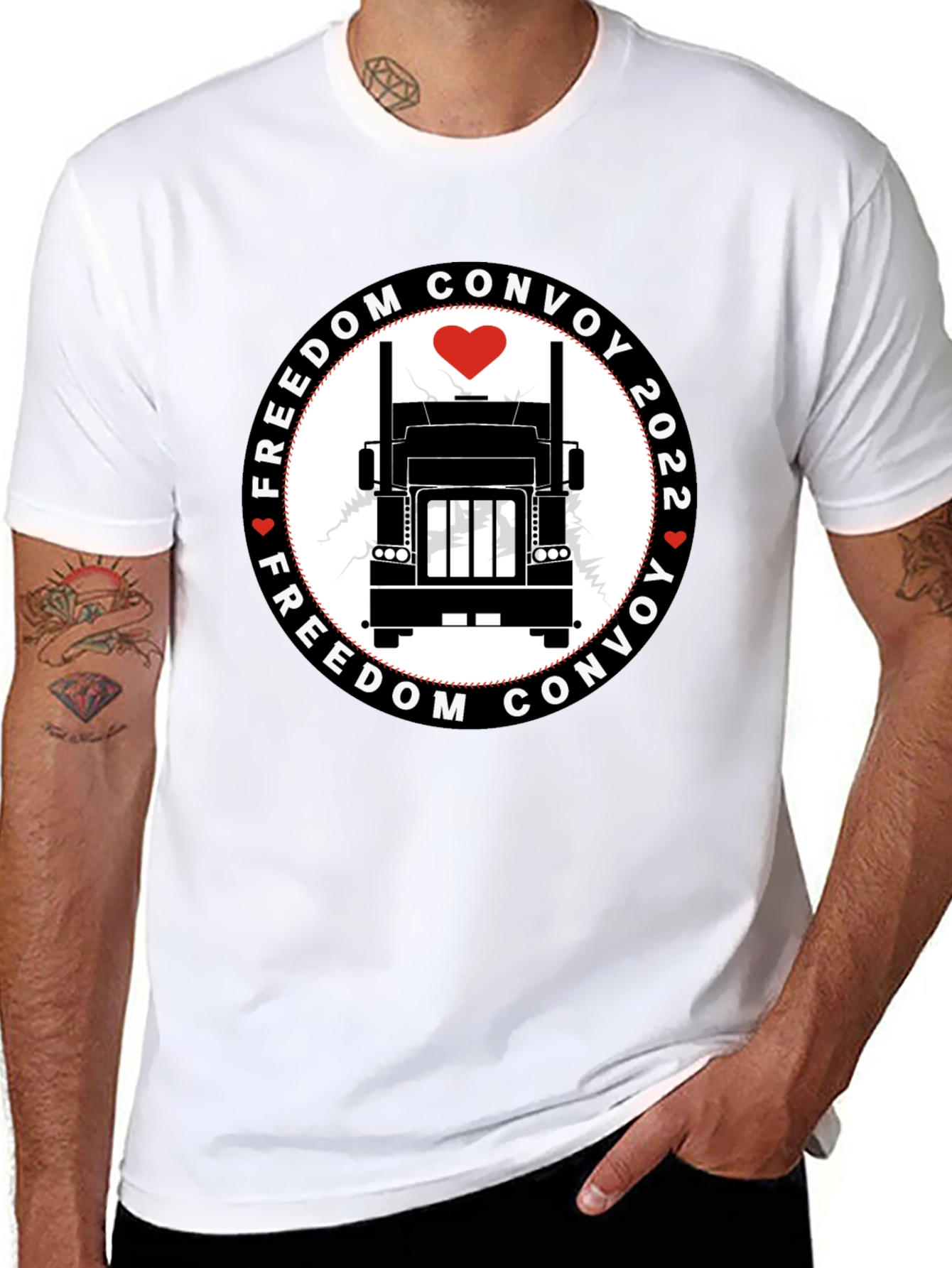 Freedom Convoy 2022 Black T-Shirt
