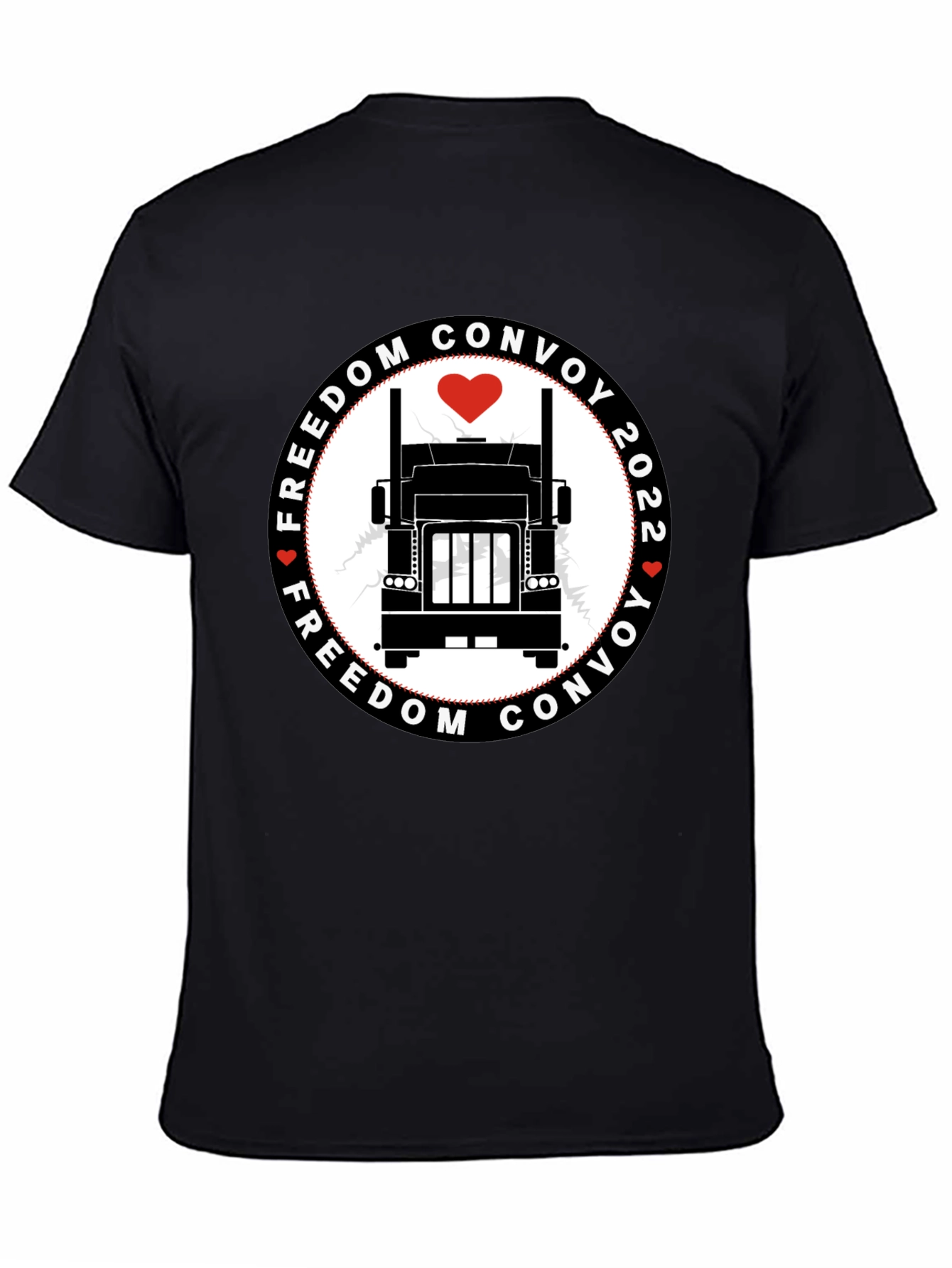 Freedom Convoy 2022 Black T-Shirt