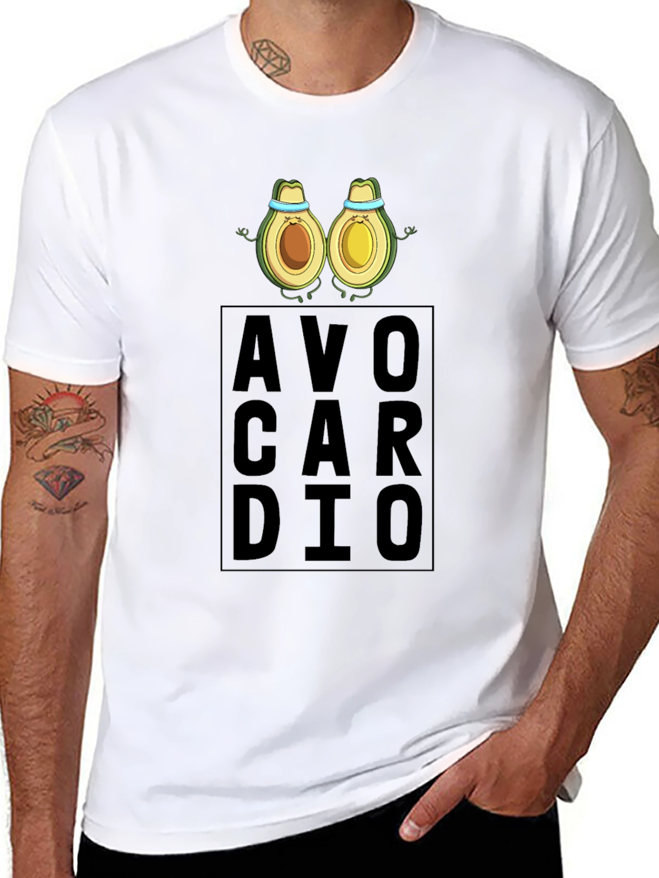 AvoCardio Mens Black T-Shirt