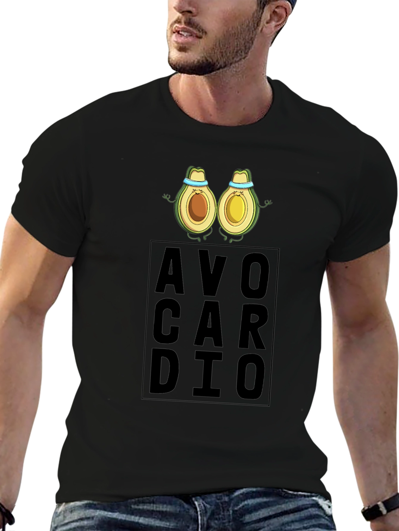 AvoCardio Mens Black T-Shirt