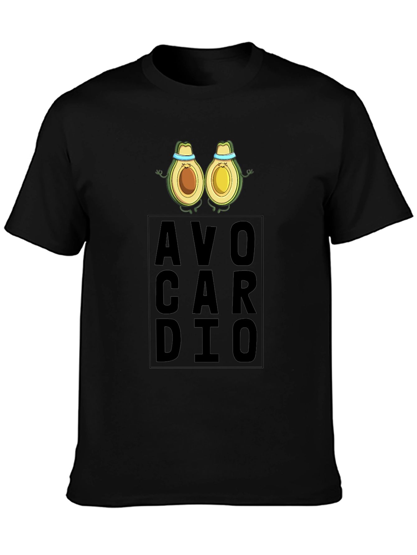 AvoCardio Mens Black T-Shirt