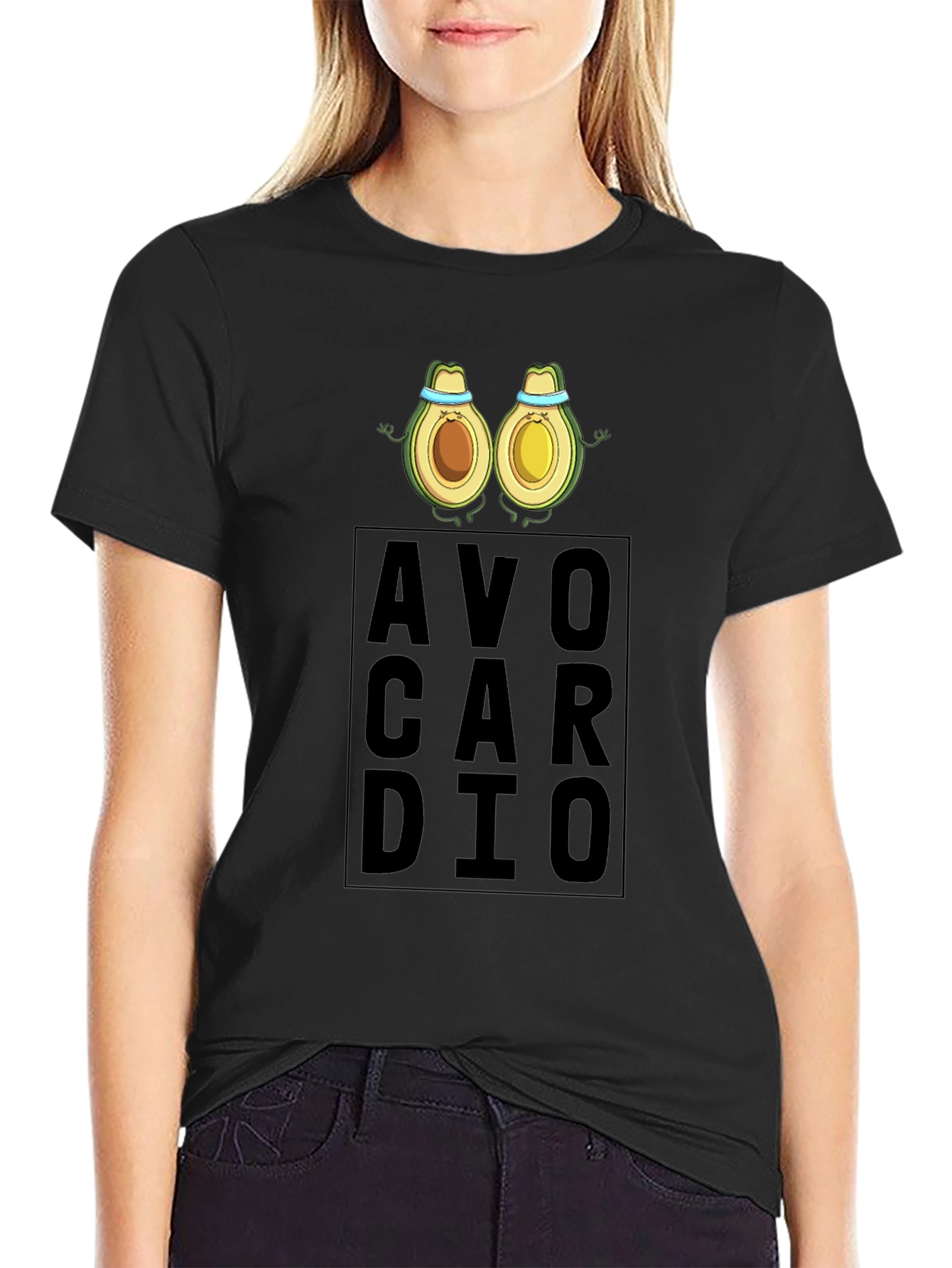 AvoCardio Mens Black T-Shirt