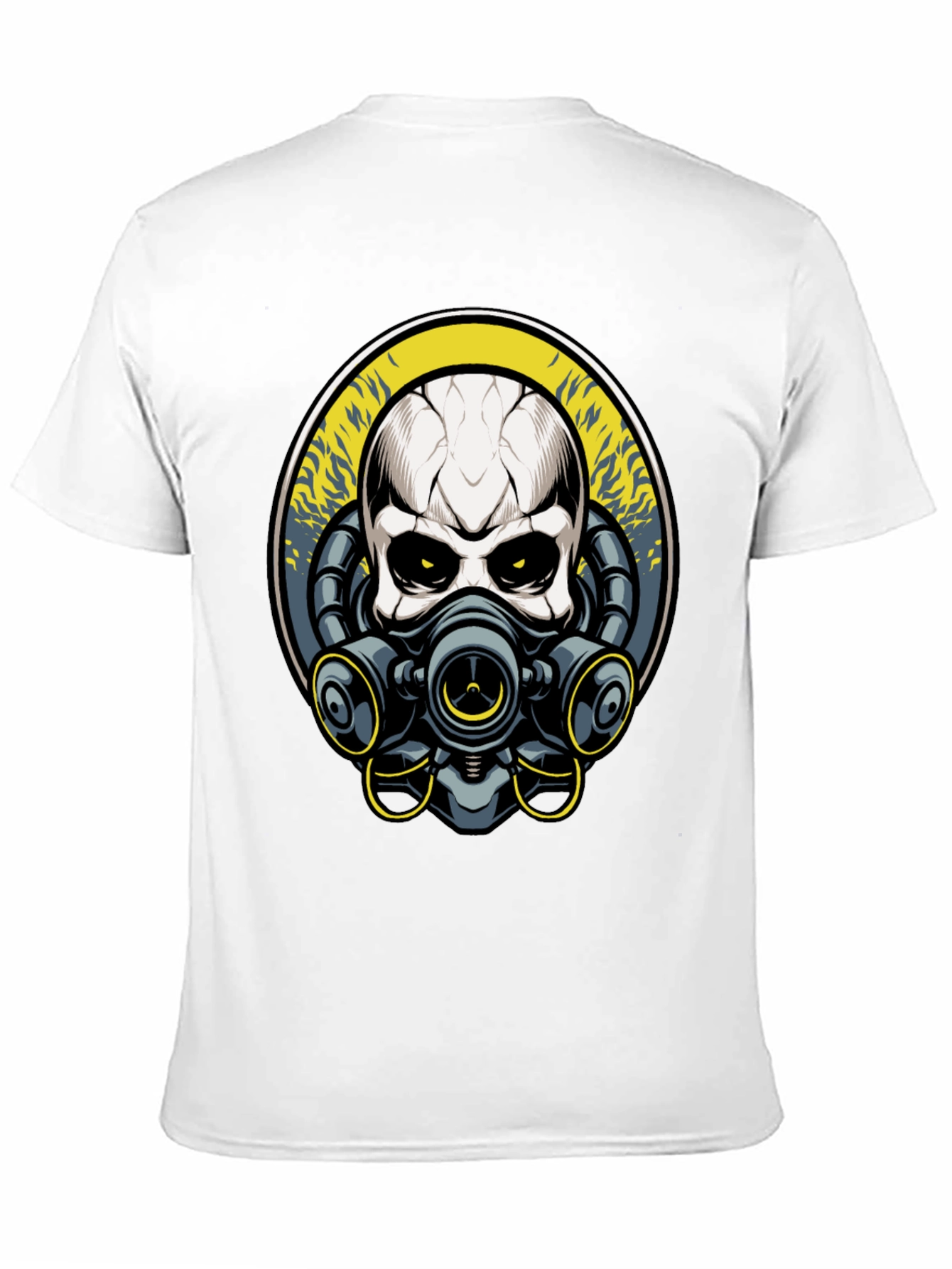 Skull Gas Mask Graphic T-Shirt - Unique Design