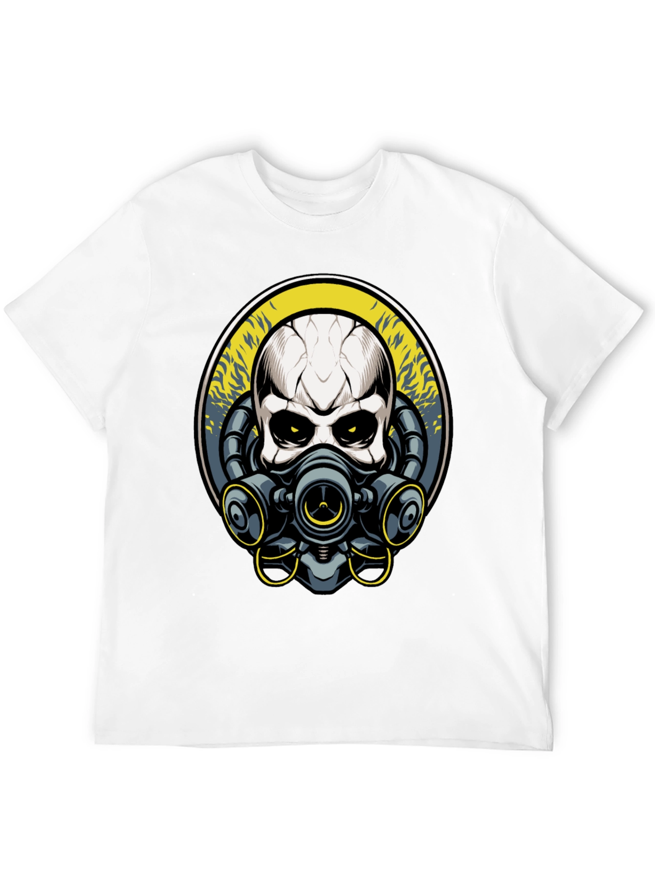 Skull Gas Mask Graphic T-Shirt - Unique Design