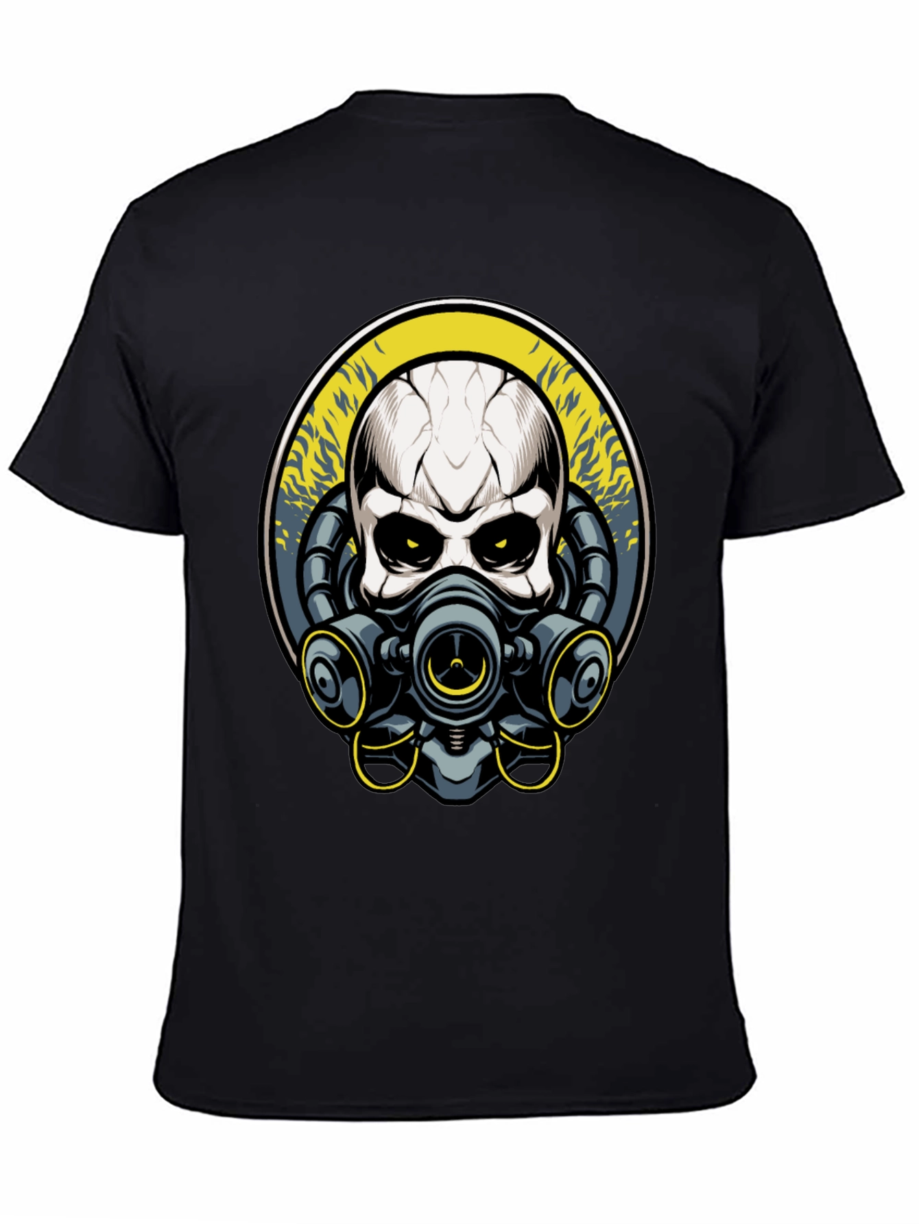 Skull Gas Mask Graphic T-Shirt - Unique Design