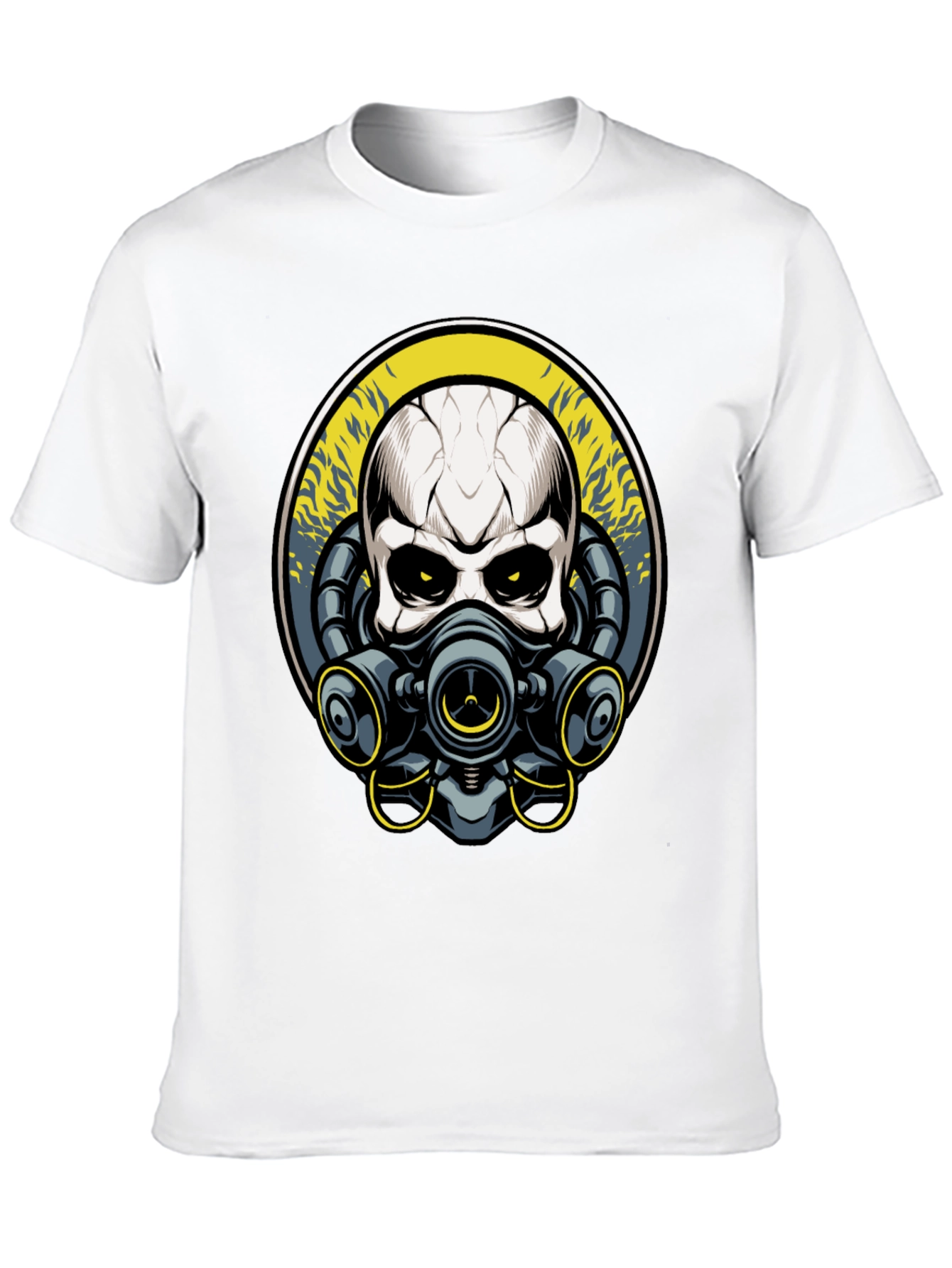 Skull Gas Mask Graphic T-Shirt - Unique Design