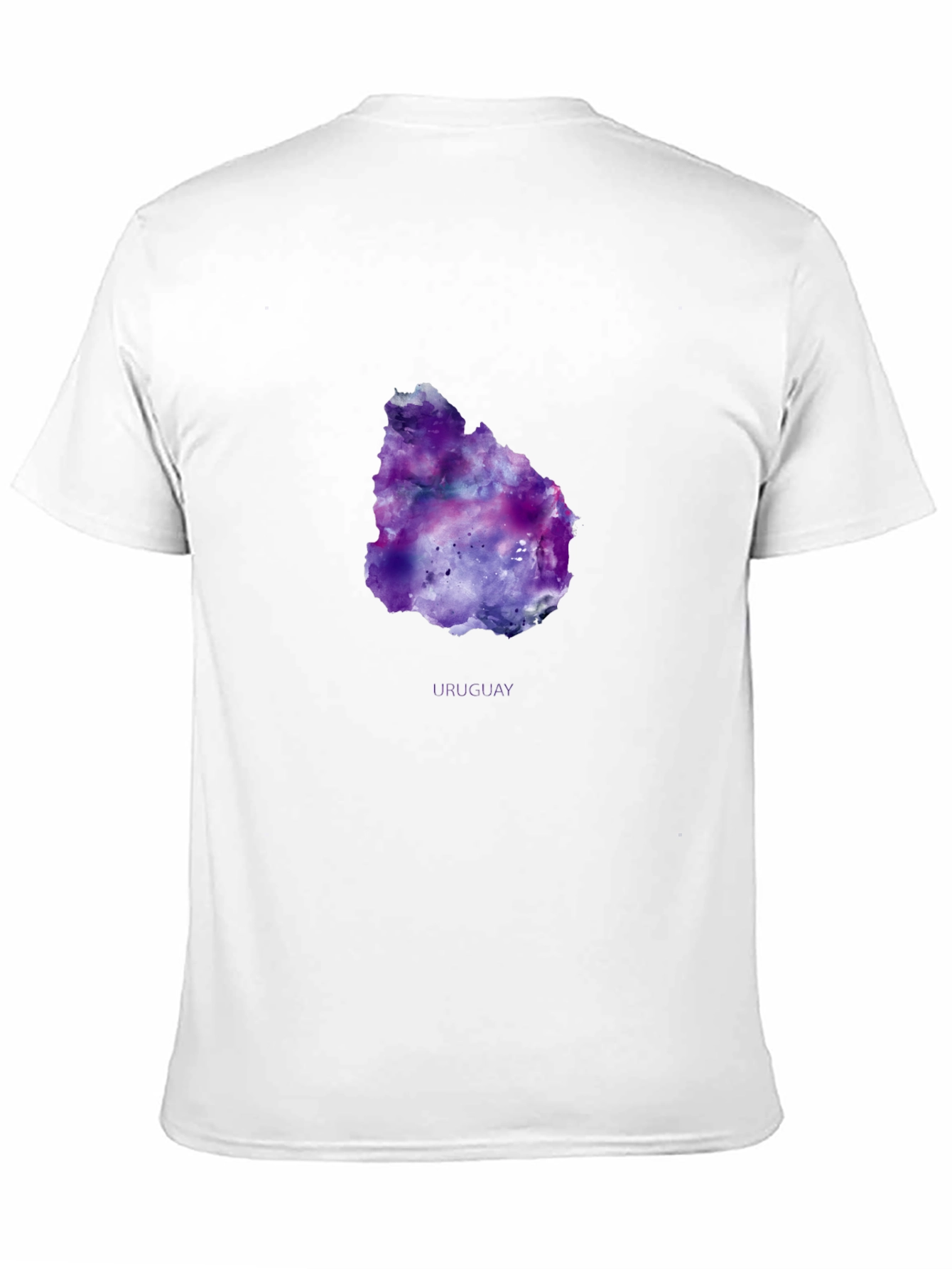 Uruguay Galaxy Map T-Shirt - Black