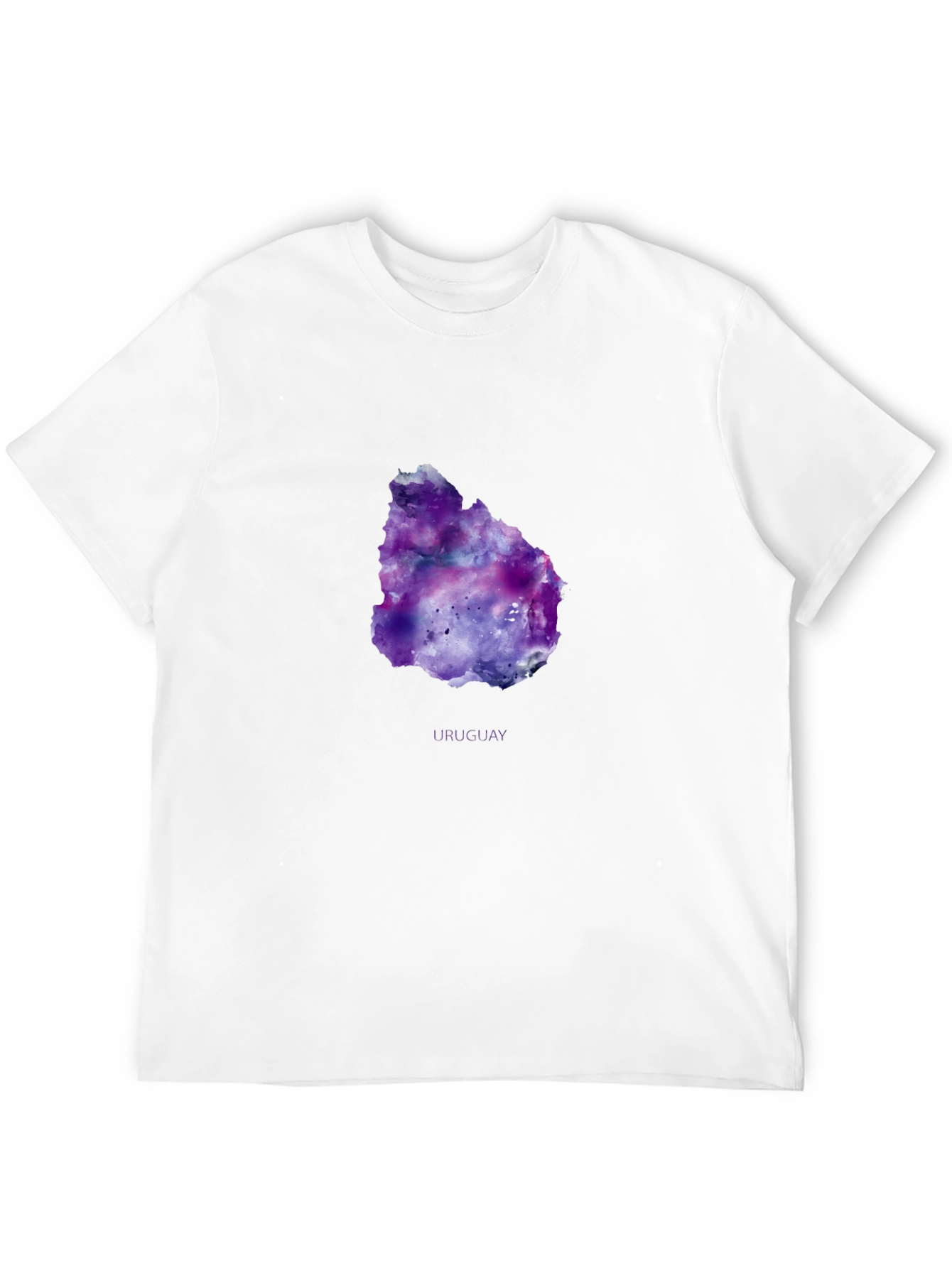 Uruguay Galaxy Map T-Shirt - Black