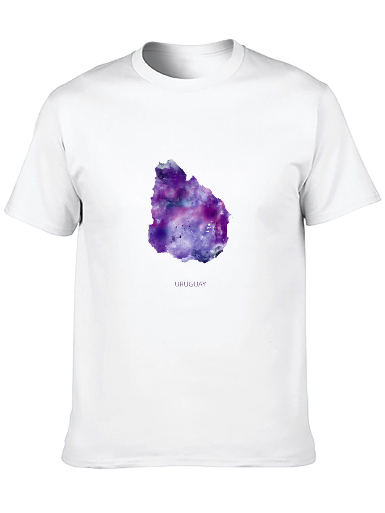 Uruguay Galaxy Map T-Shirt - Black