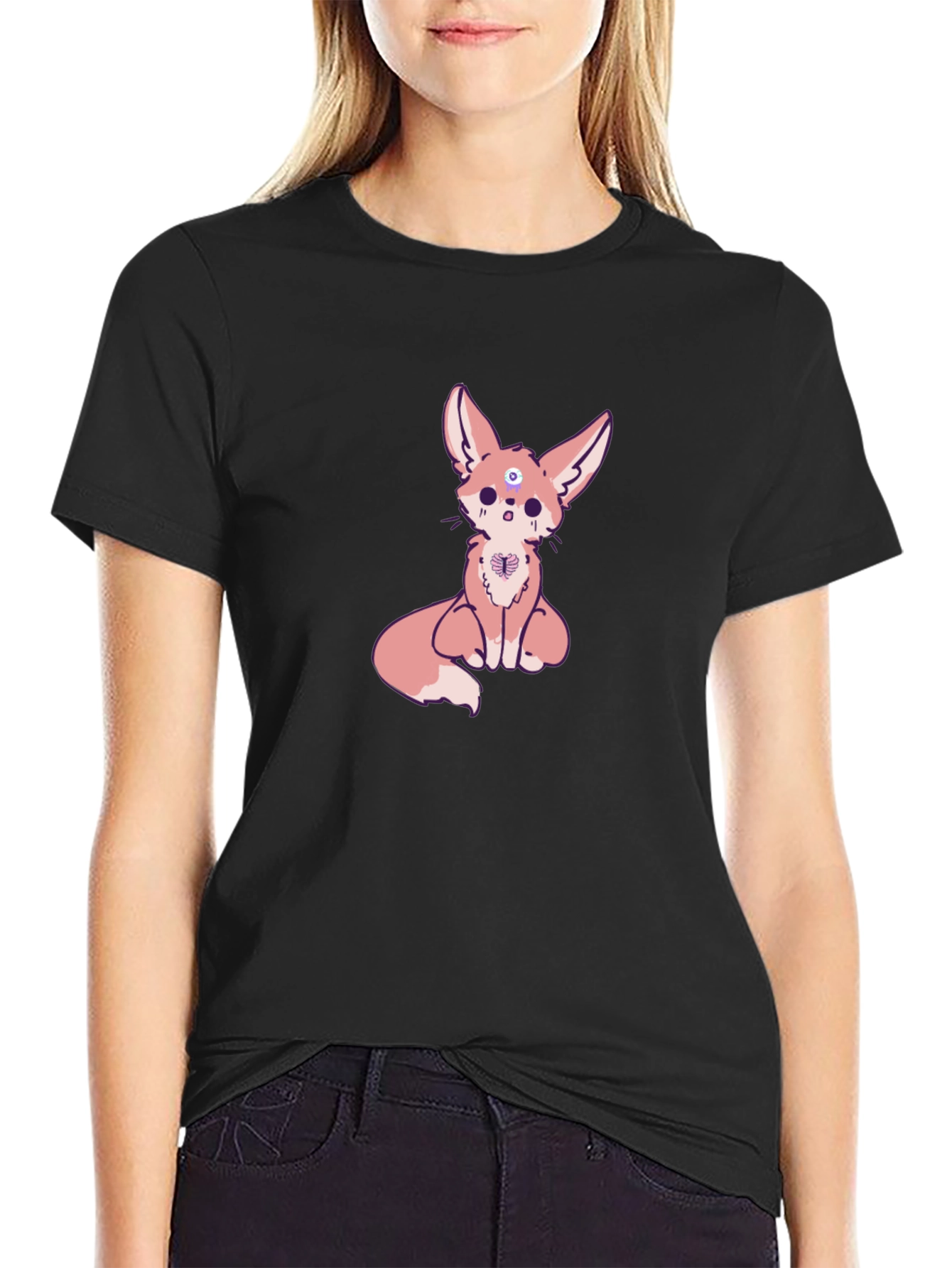 Mystic Fox Graphic Tee - Stylish Cotton Comfort