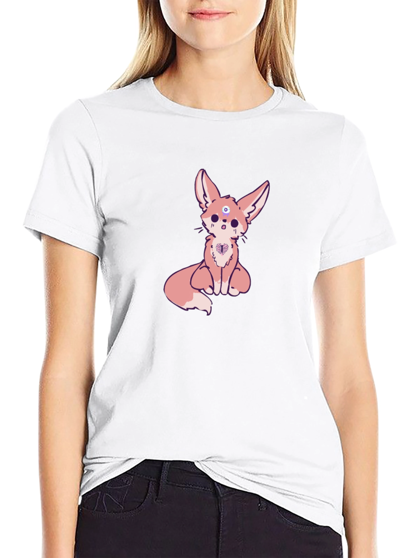 Mystic Fox Graphic Tee - Stylish Cotton Comfort