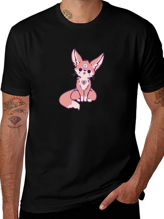 Mystic Fox Graphic Tee - Stylish Cotton Comfort