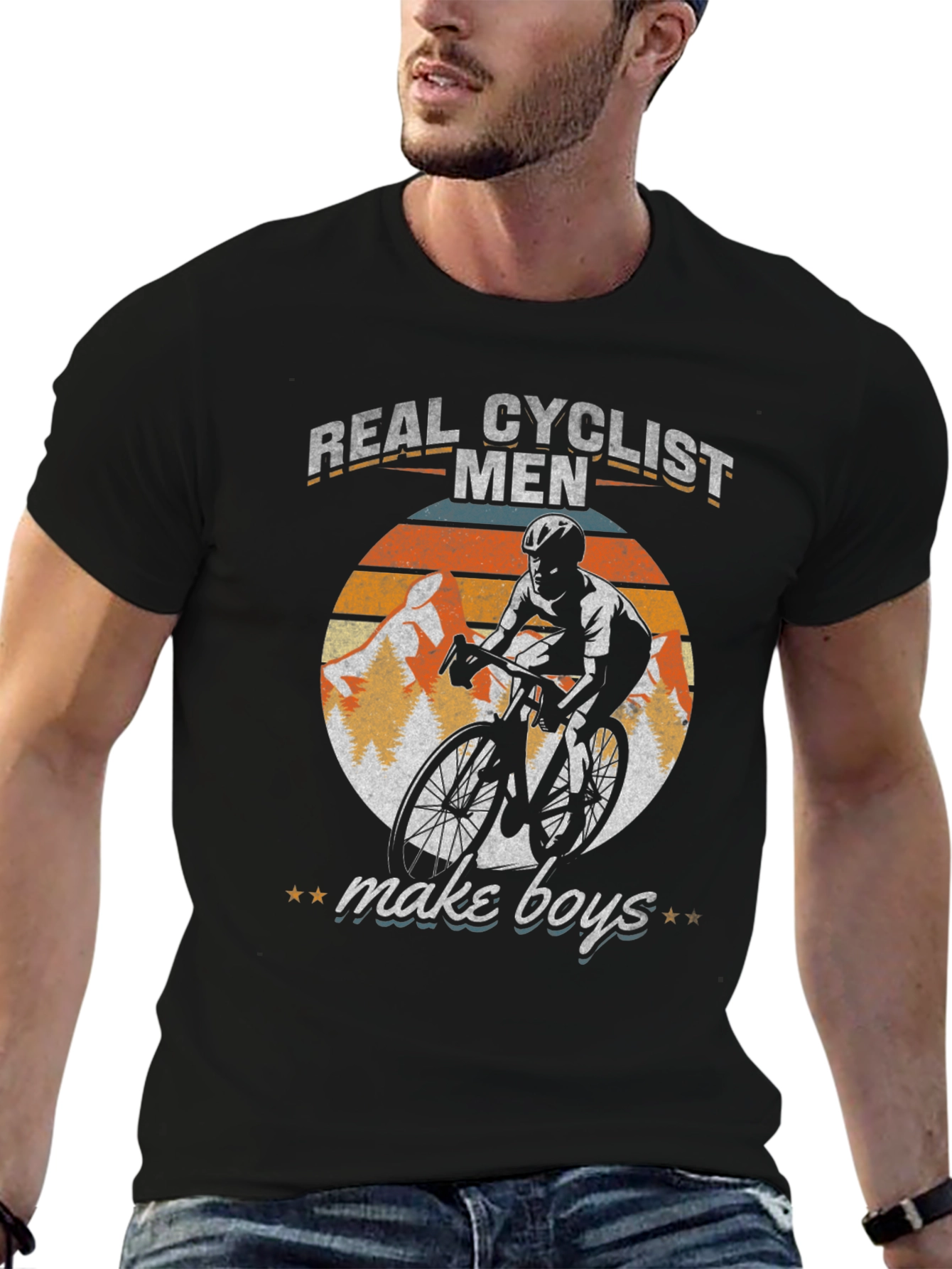 Real Cyclist Men Make Boys Graphic Tee