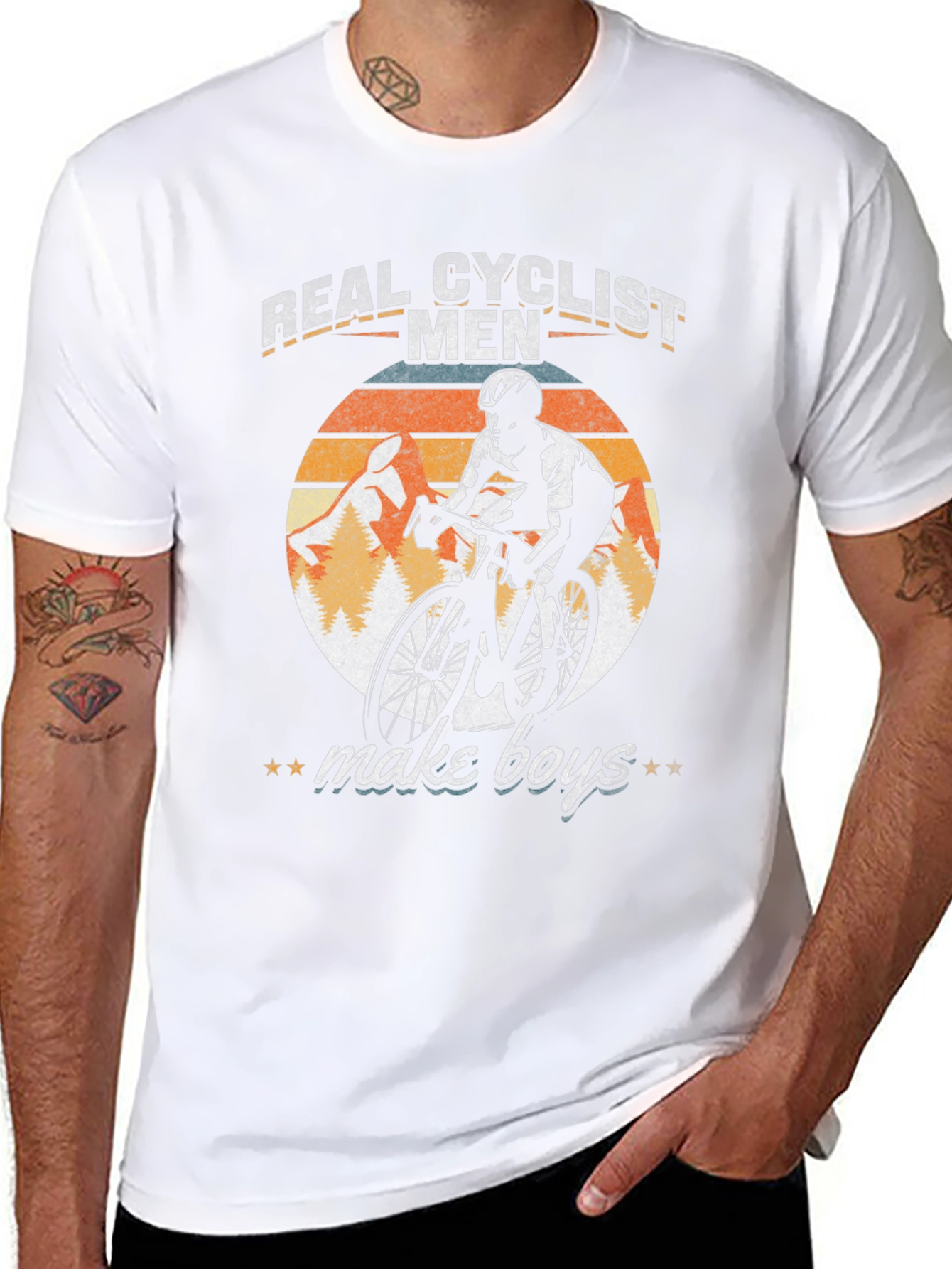 Real Cyclist Men Make Boys Graphic Tee