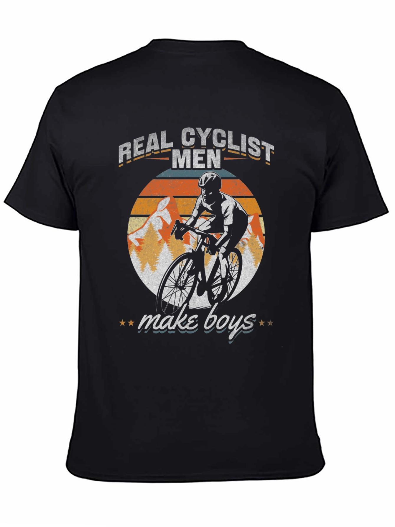 Real Cyclist Men Make Boys Graphic Tee