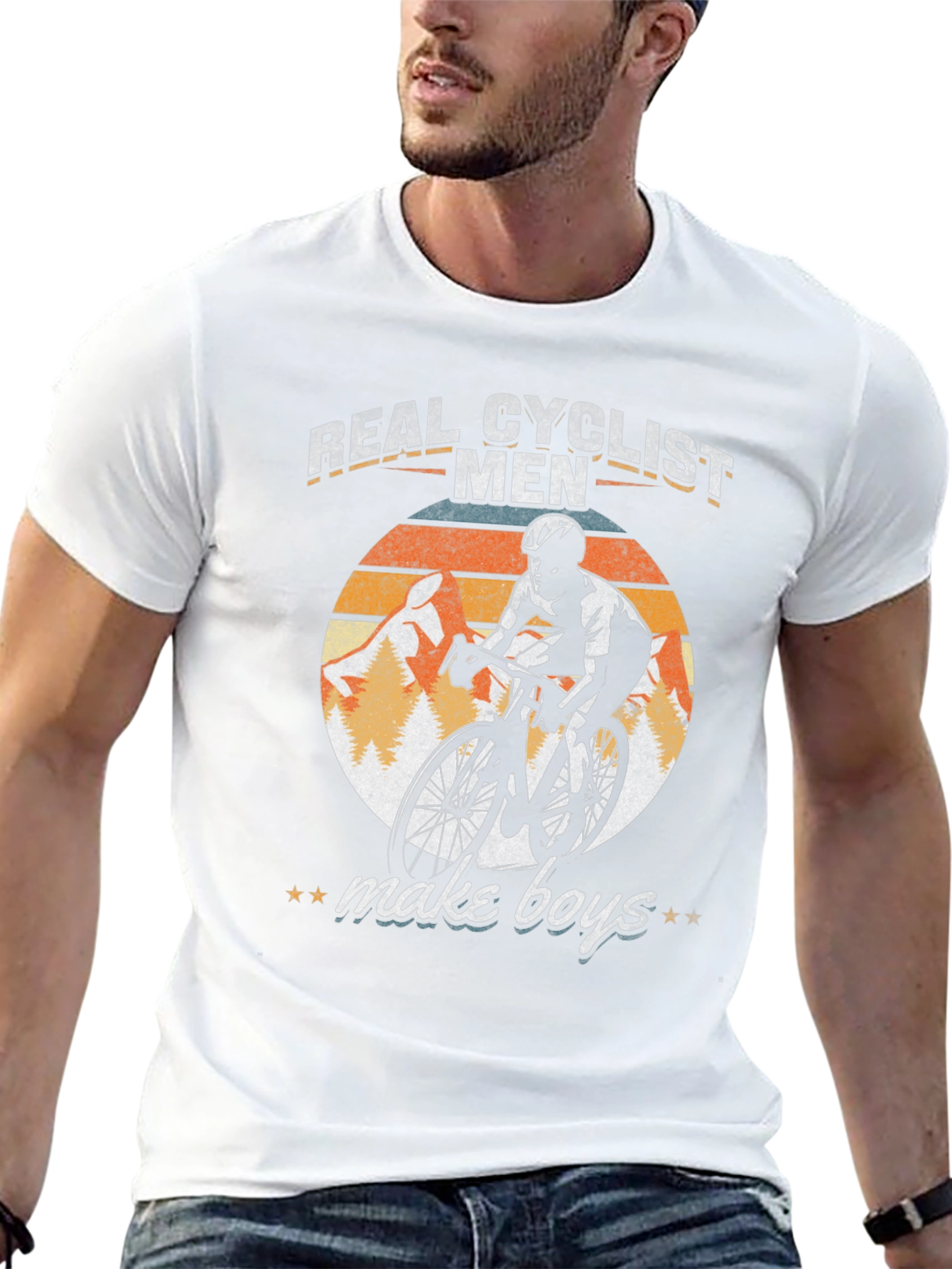Real Cyclist Men Make Boys Graphic Tee