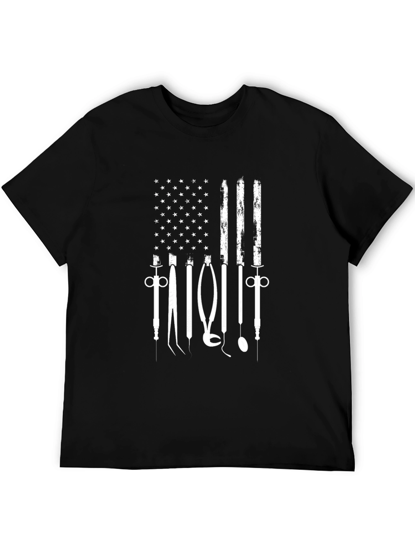 Dental American Flag Graphic T-Shirt