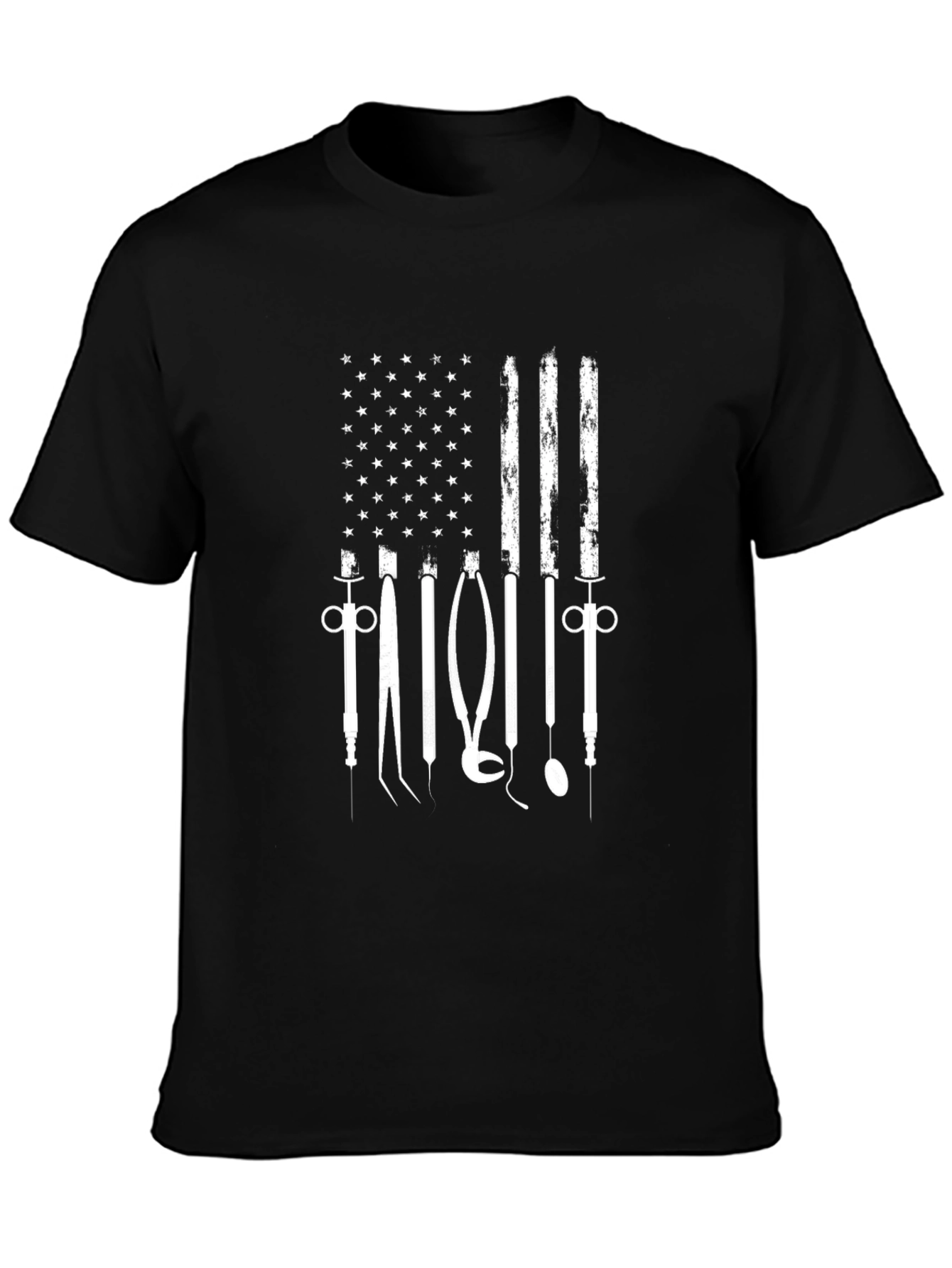Dental American Flag Graphic T-Shirt