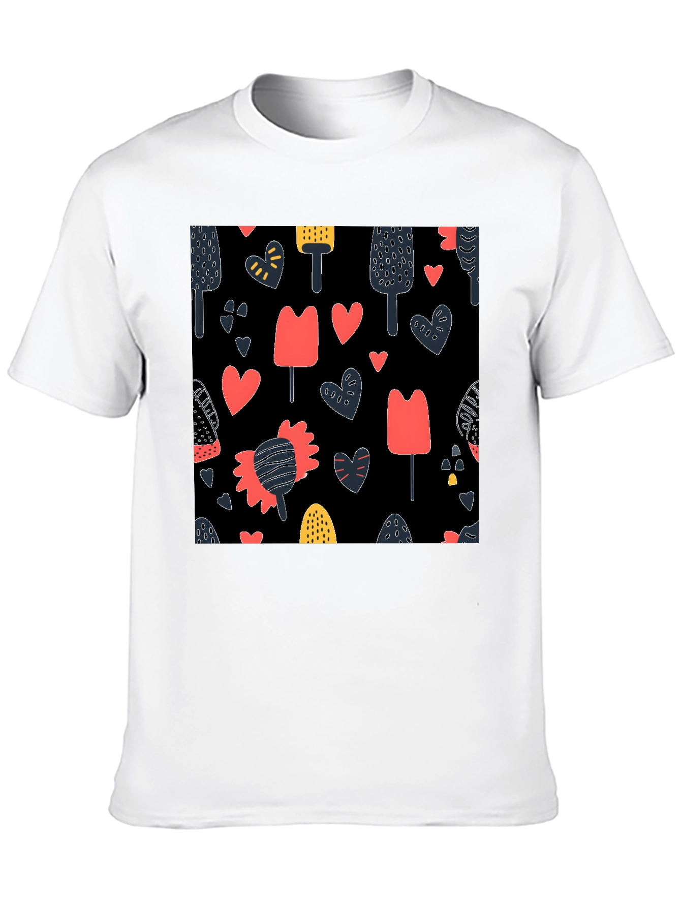 Modern Art Black T-Shirt