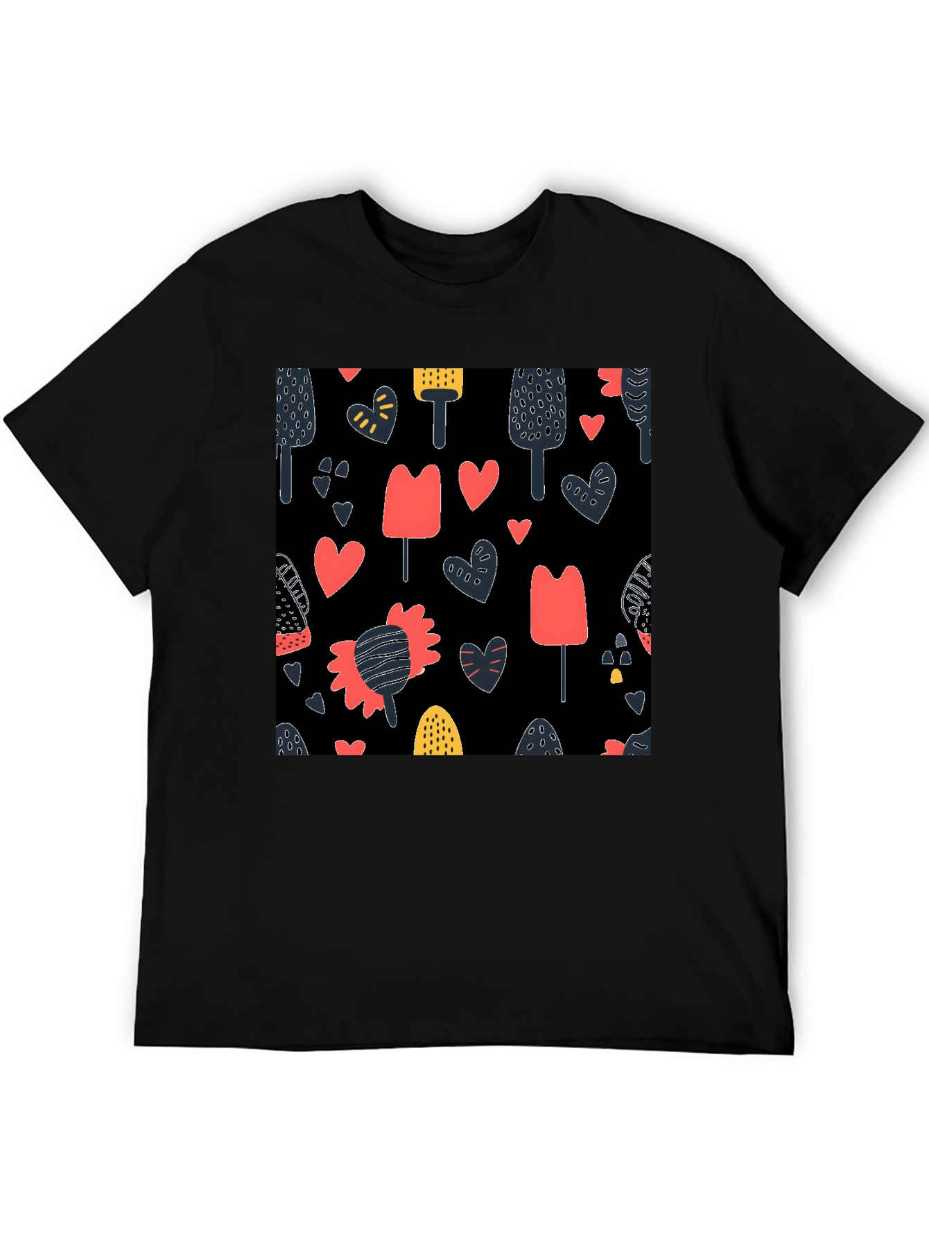 Modern Art Black T-Shirt