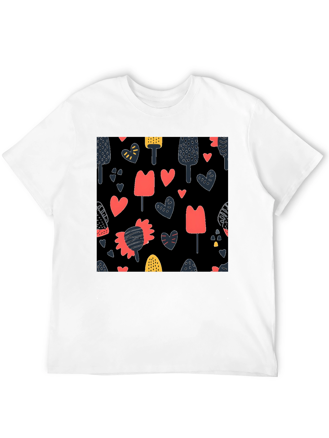 Modern Art Black T-Shirt