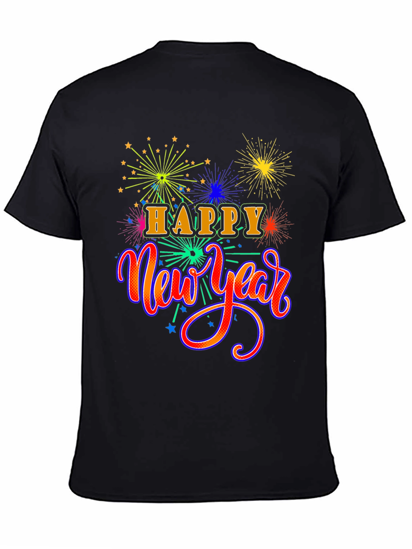 Festive Happy New Year Graphic T-Shirt