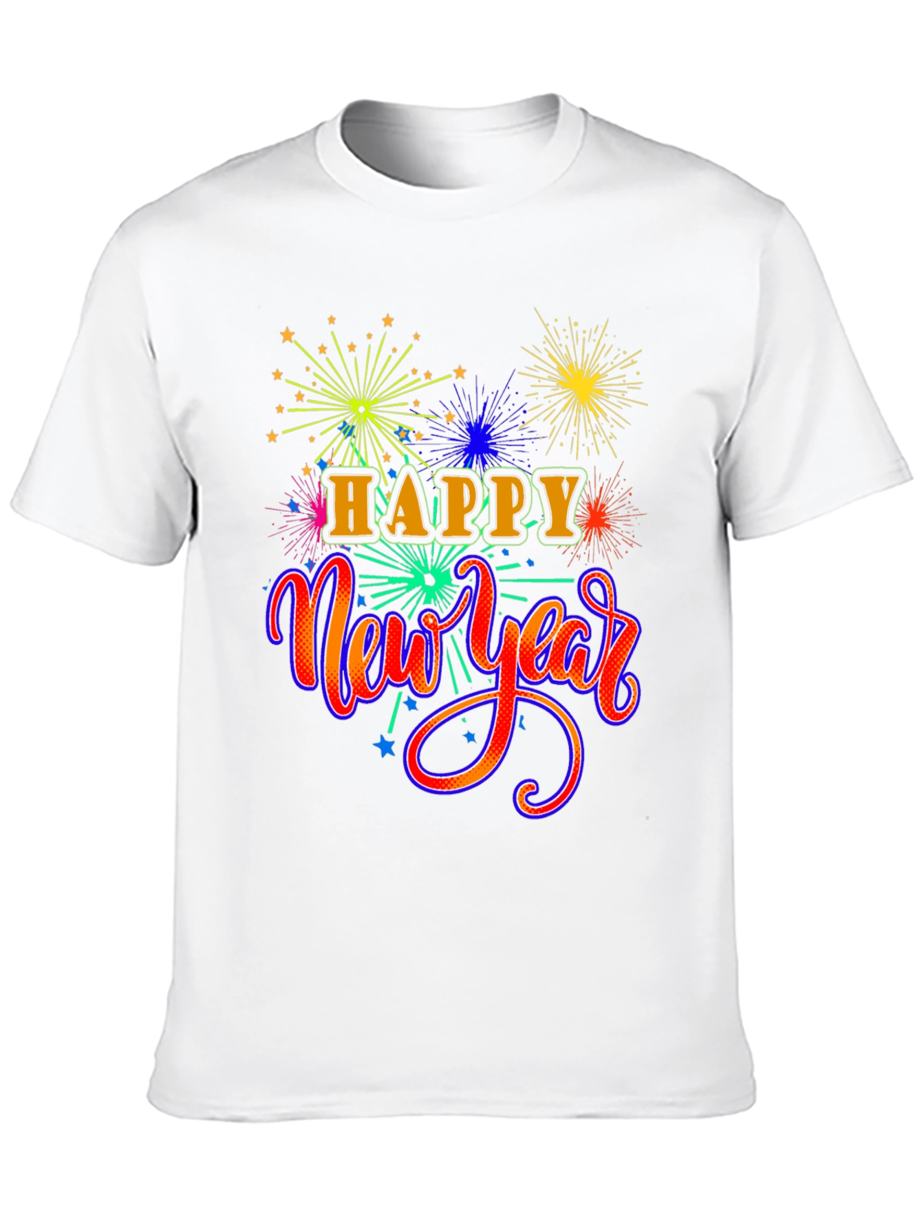 Festive Happy New Year Graphic T-Shirt