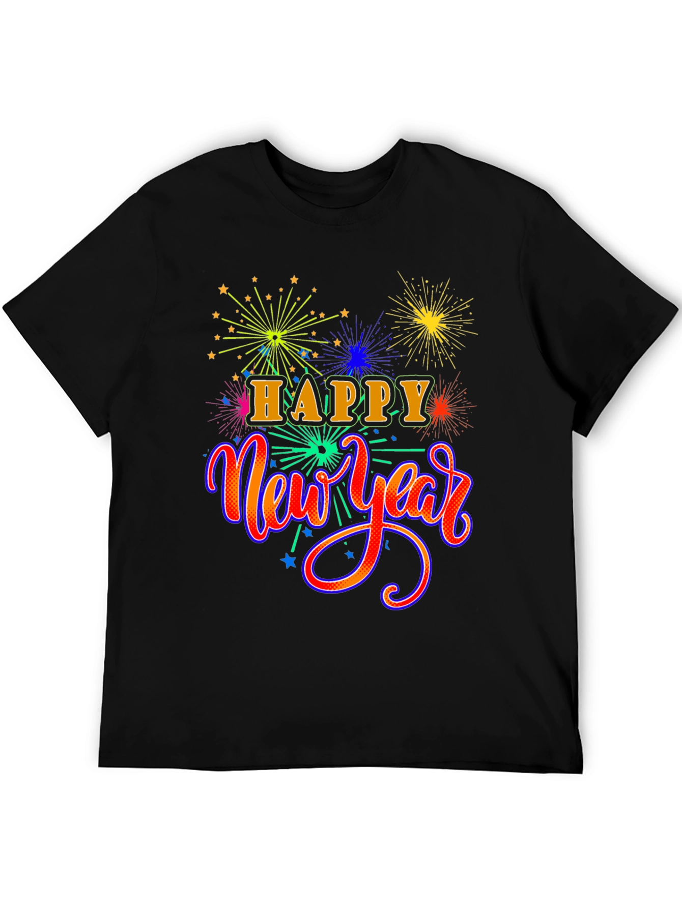 Festive Happy New Year Graphic T-Shirt