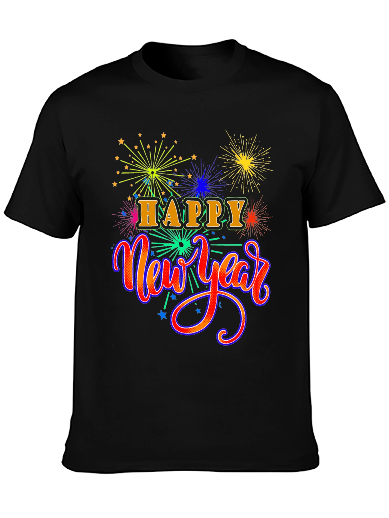 Festive Happy New Year Graphic T-Shirt