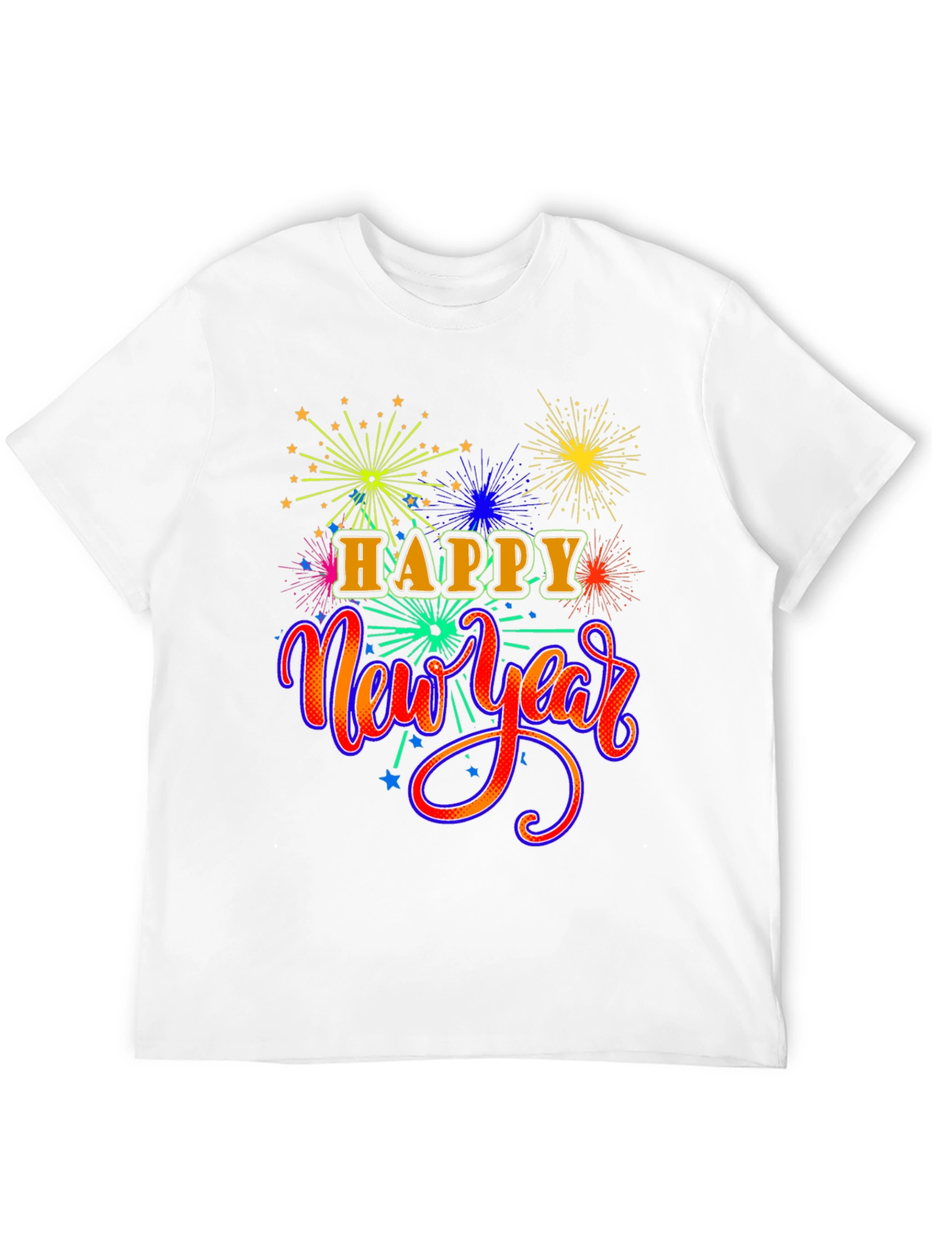 Festive Happy New Year Graphic T-Shirt