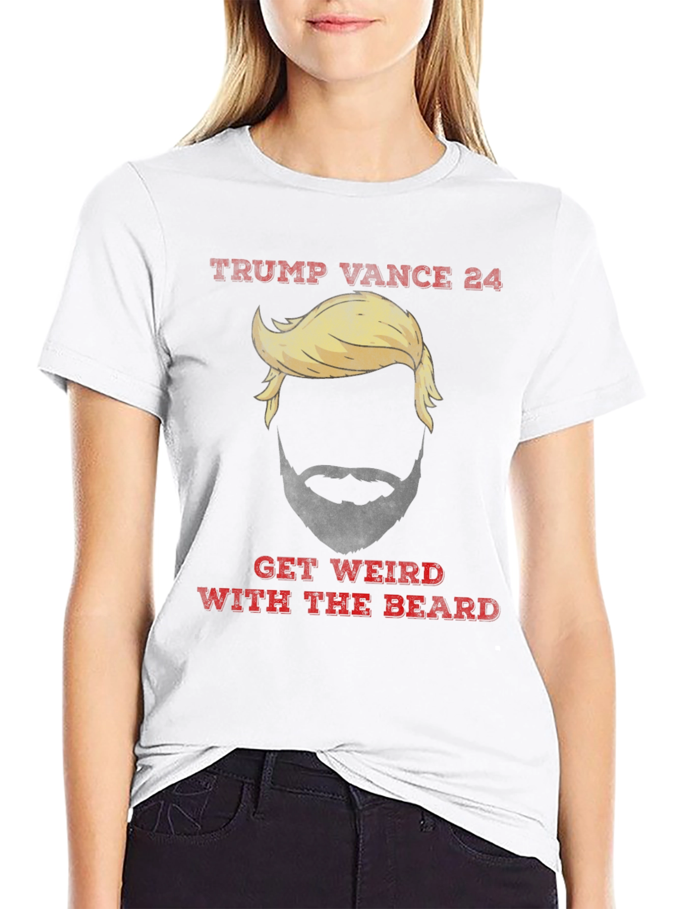 Trump Vance 24 Get Weird With The Beard T-Shirt