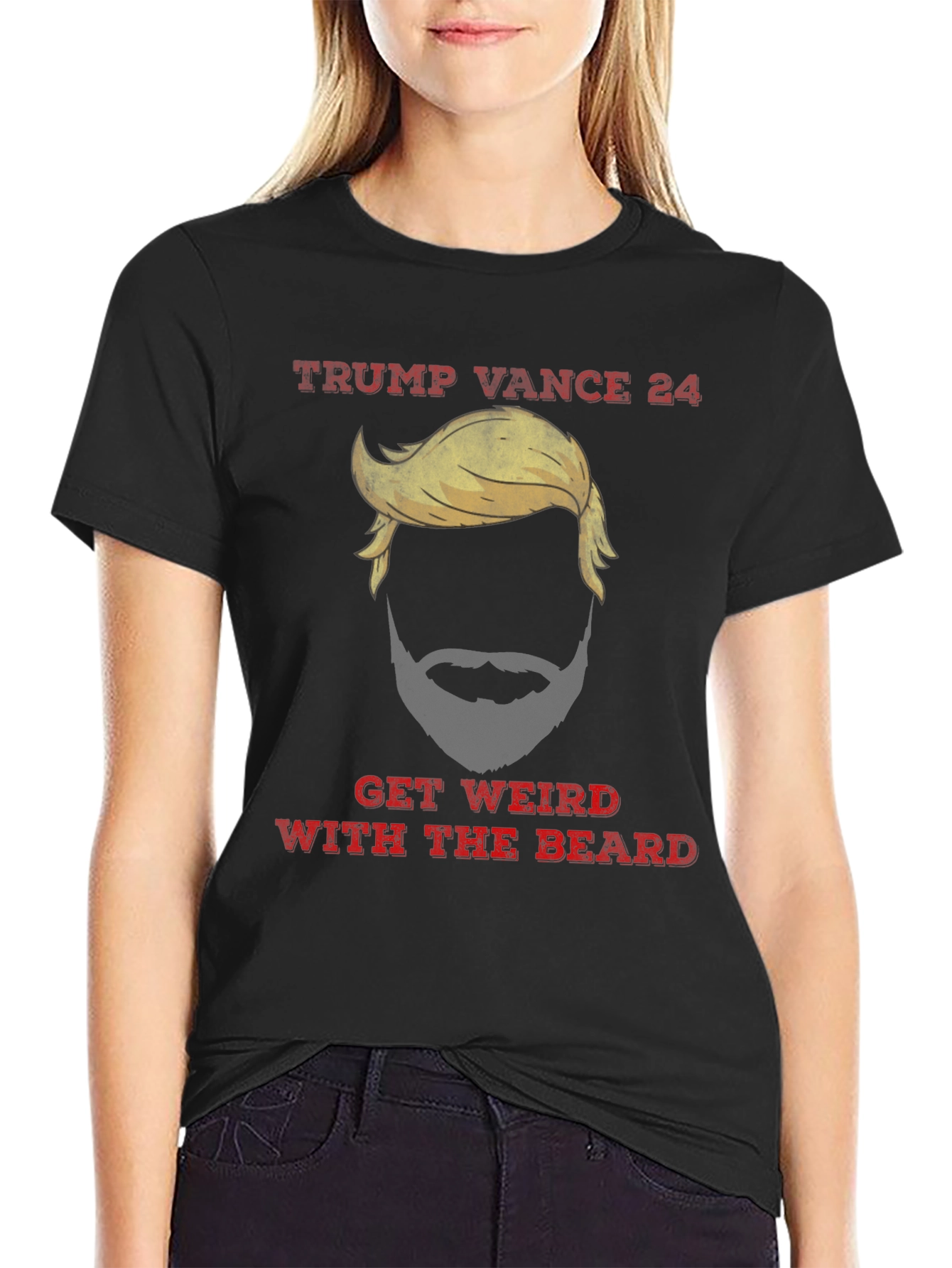 Trump Vance 24 Get Weird With The Beard T-Shirt