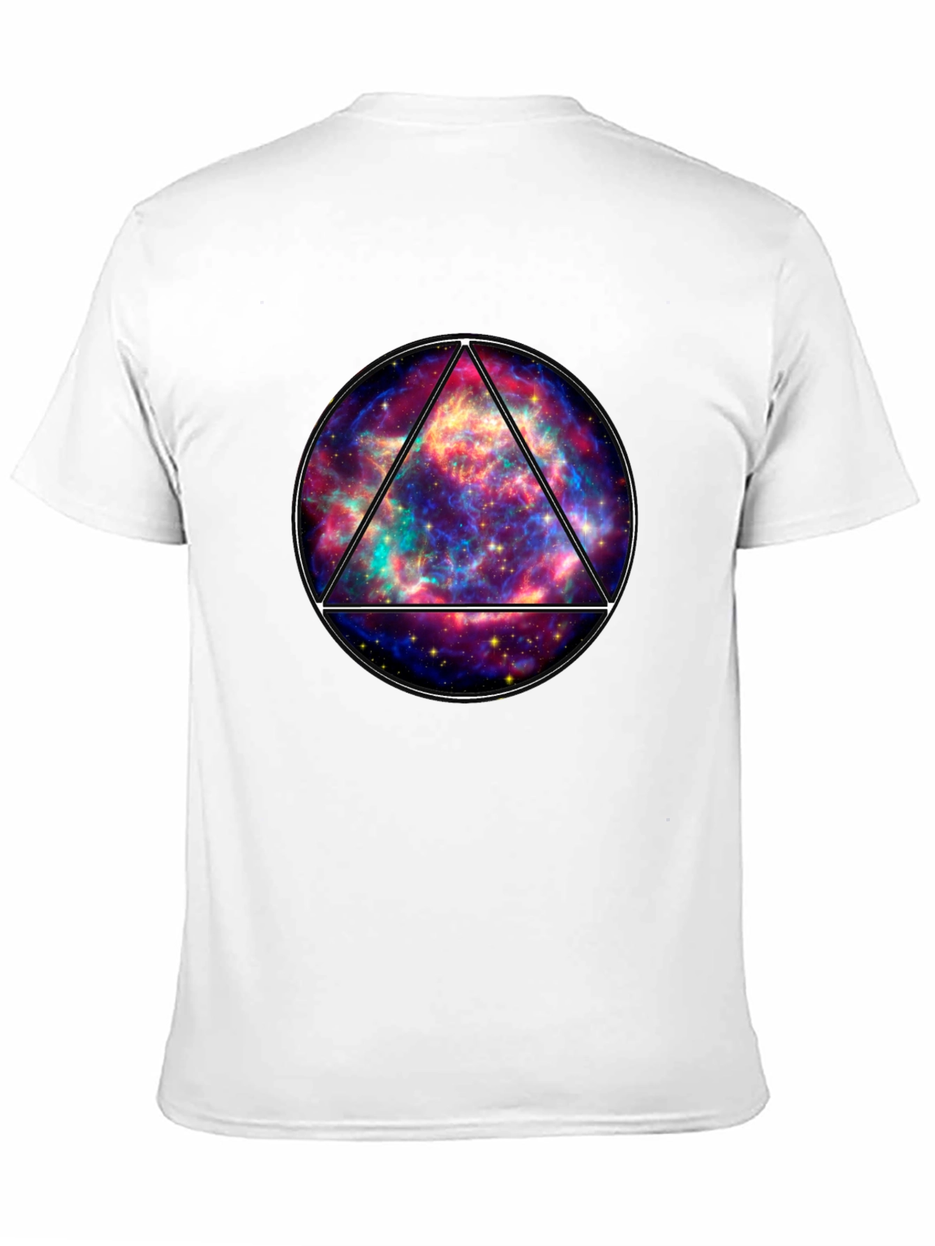 Galaxy Triangle Graphic Tee - Mens Black T-Shirt